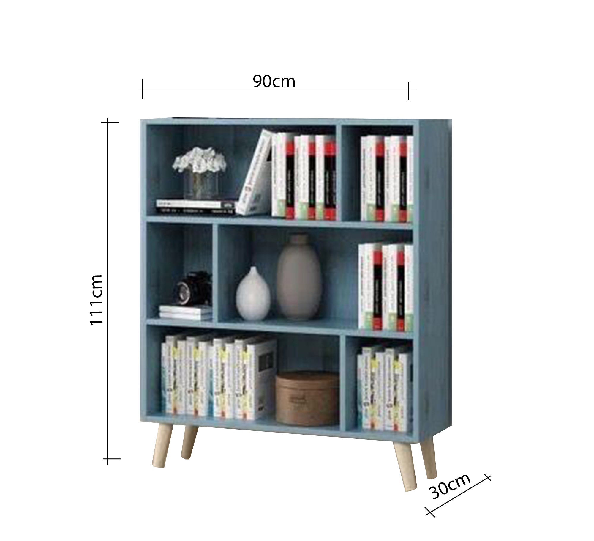 Distinctive milk - colored bookcase - Vitrine Furniture - Furniture