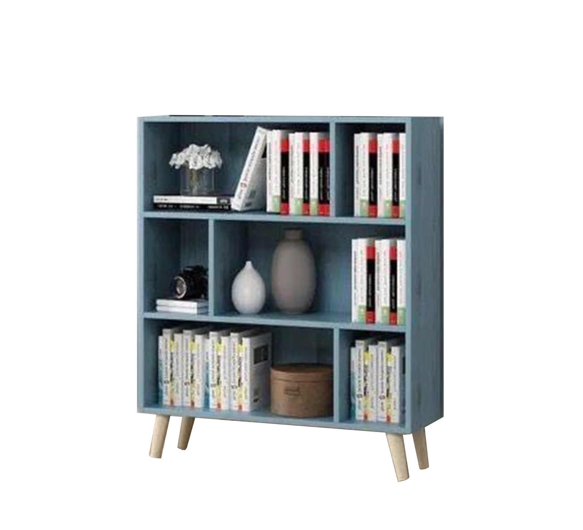 Distinctive milk - colored bookcase - Vitrine Furniture - Furniture