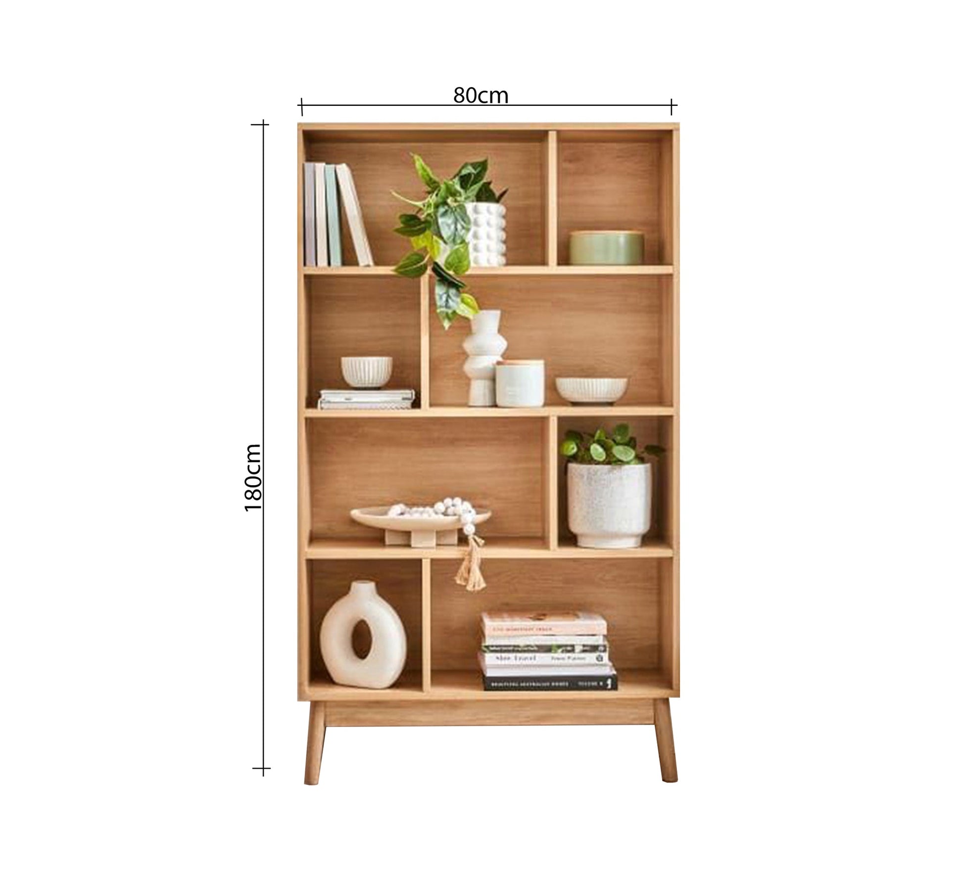 Distinctive modern bookcase with asymmetric partitions - Vitrine Furniture - Furniture