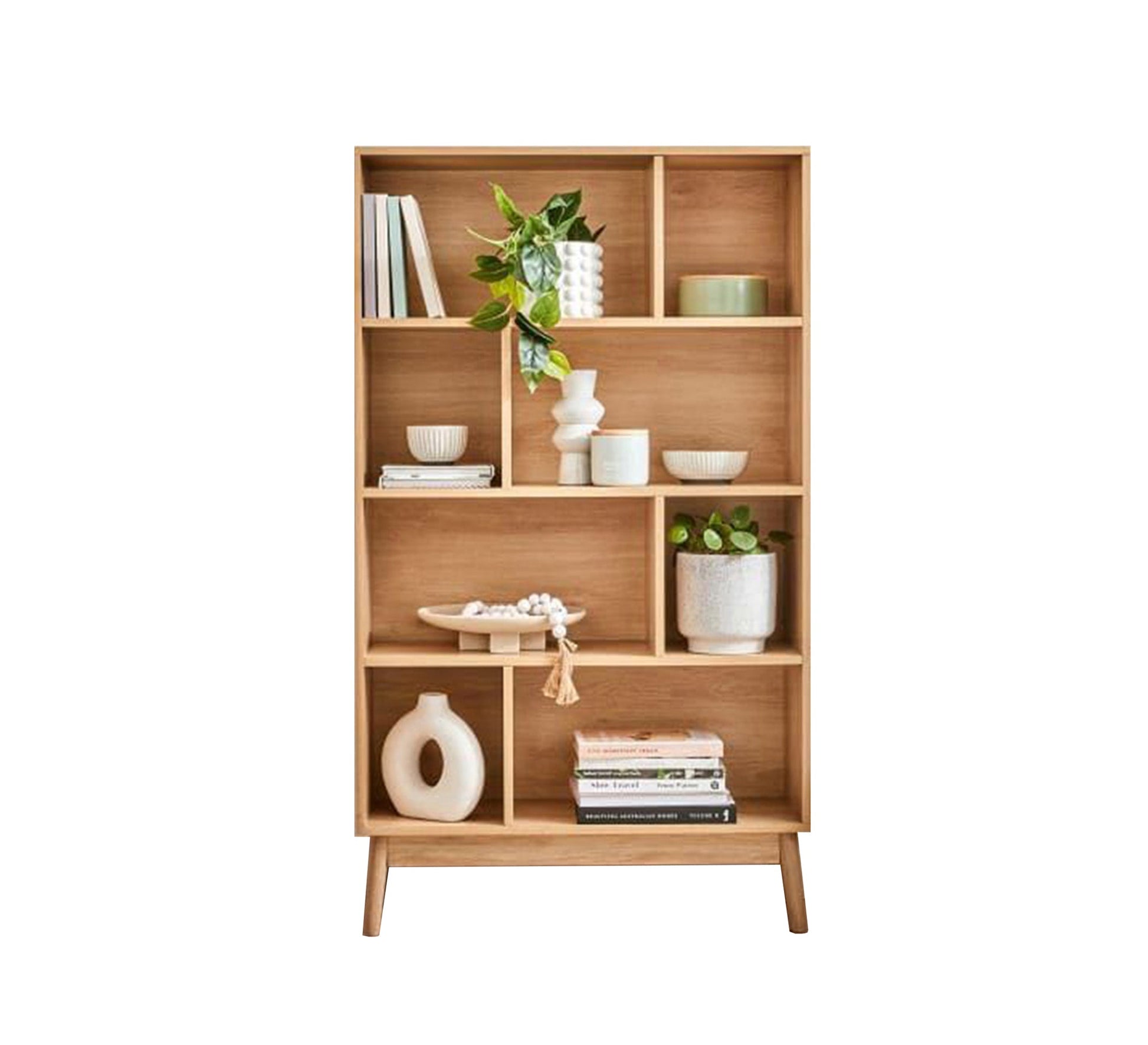 Distinctive modern bookcase with asymmetric partitions - Vitrine Furniture - Furniture