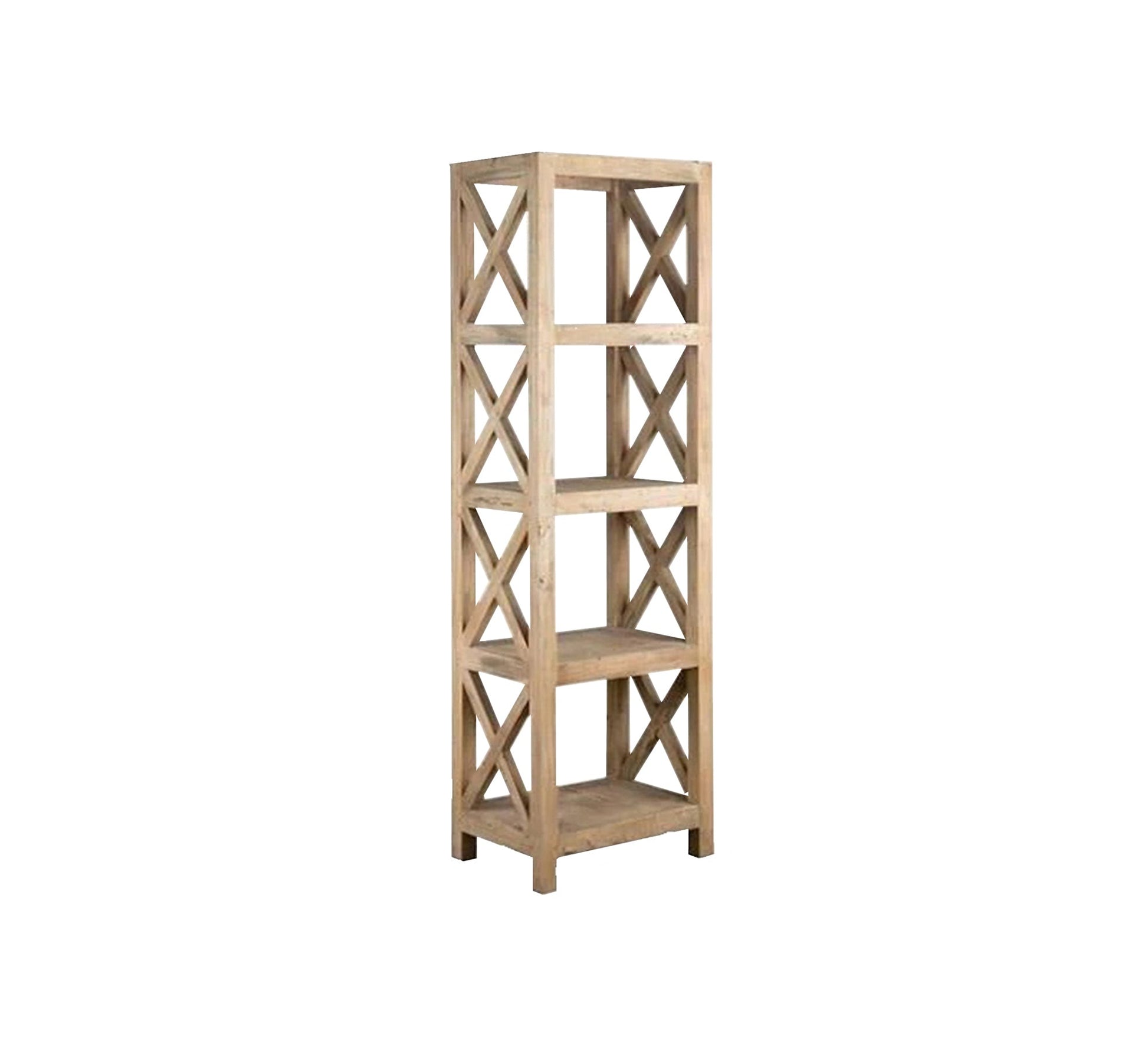 Distinctive rustic lattice bookcase - Vitrine Furniture - Furniture