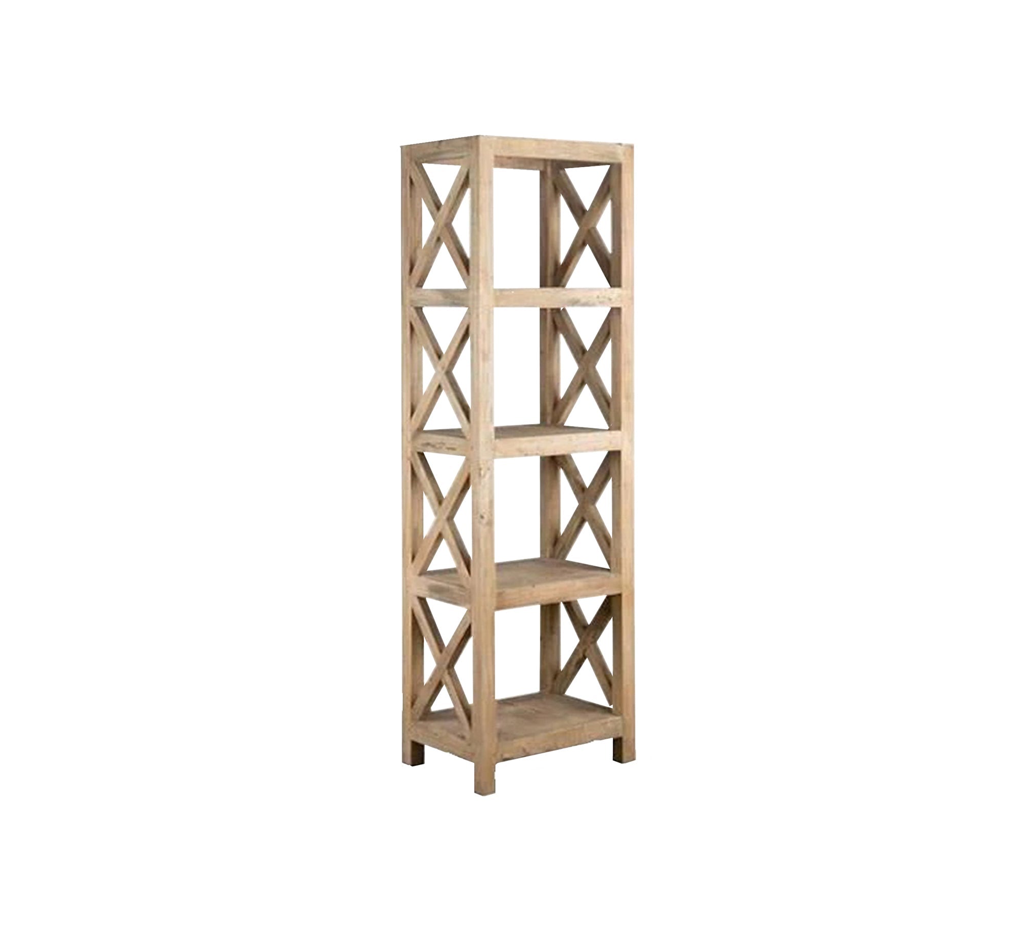 Distinctive rustic lattice bookcase - Vitrine Furniture - Furniture
