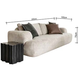 Distinctive sofa in off - white color - Vitrine Furniture - Sofas