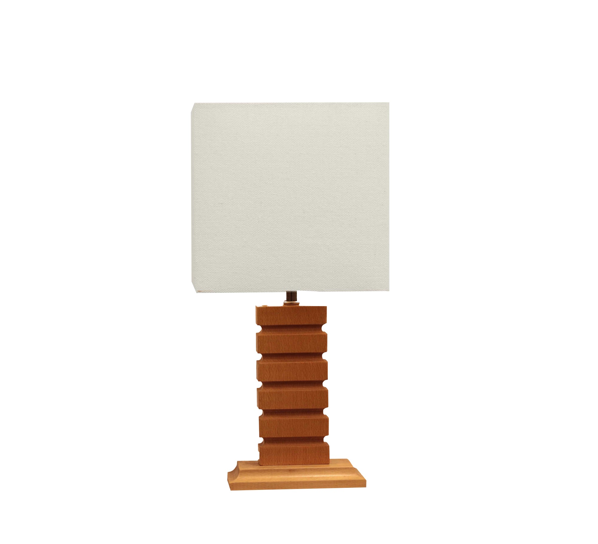 Distinctive square wooden table lamp - Vitrine Furniture - Lighting