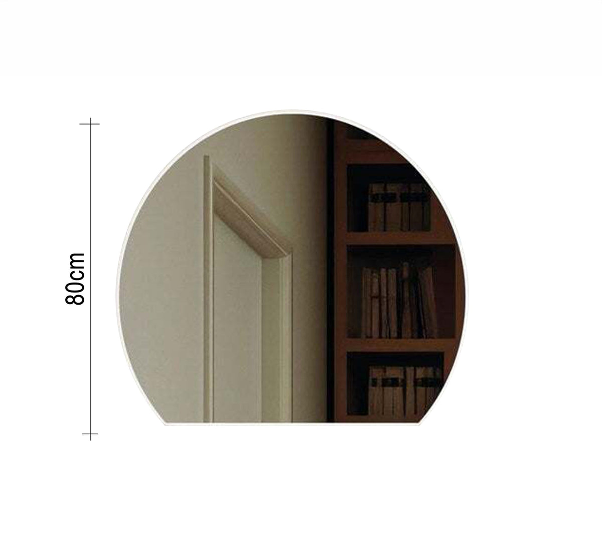 Dome Mirror with a Straight Base and Illumination - Vitrine Furniture - Mirrors