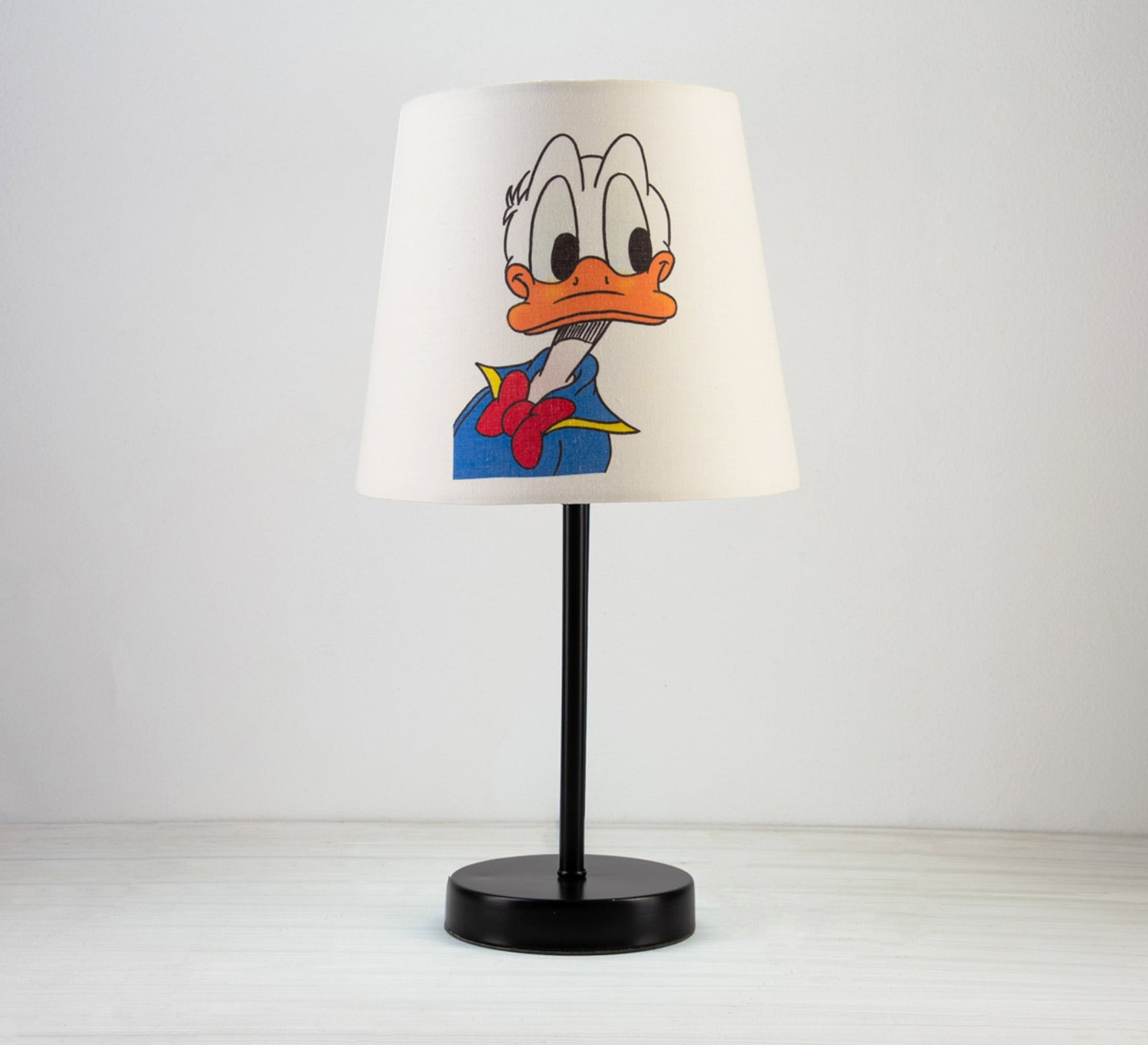 Donald Duck Lamp: A fun, classic touch for a kid's room with a black base. - Vitrine Furniture - Lighting