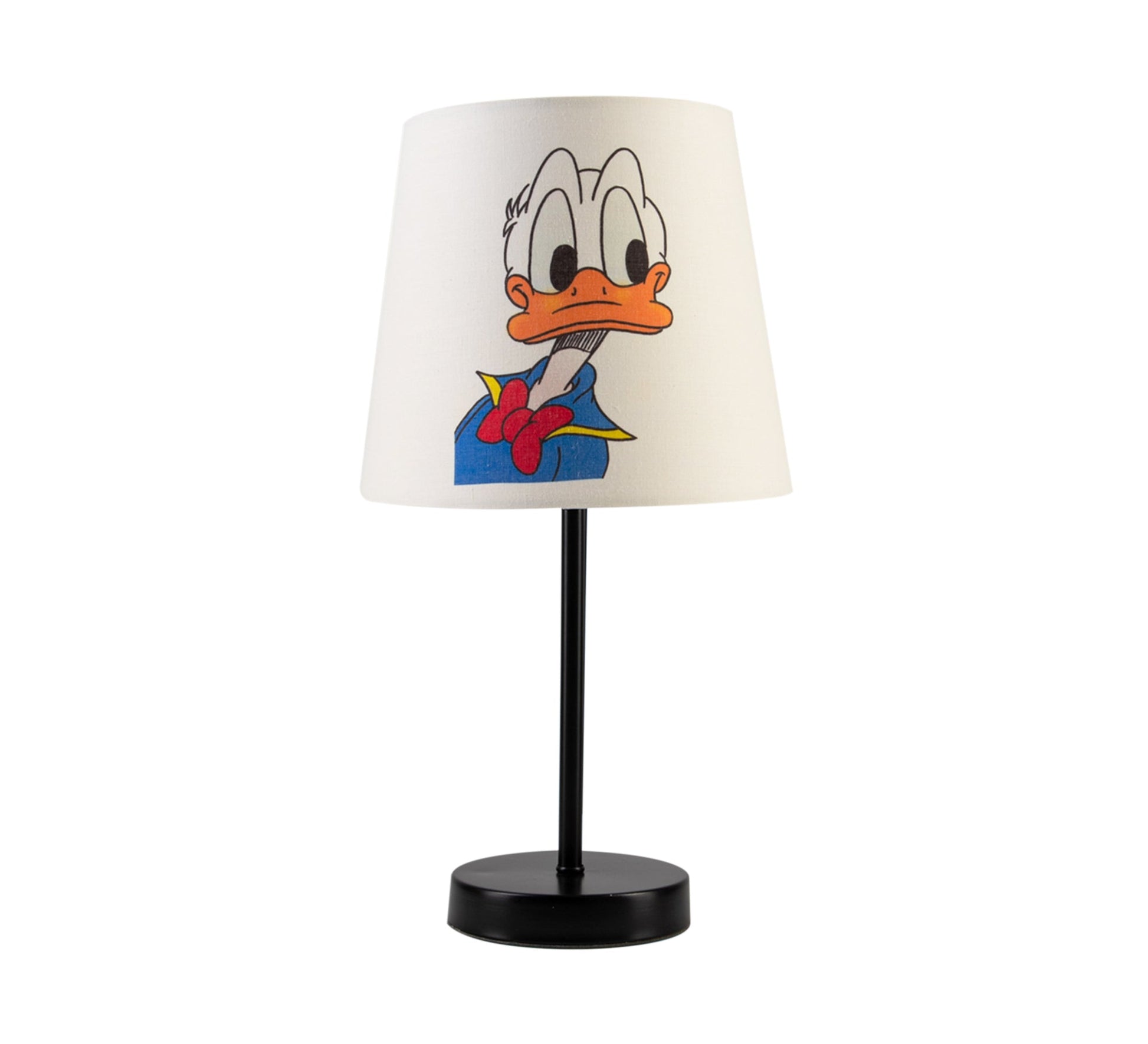 Donald Duck Lamp: A fun, classic touch for a kid's room with a black base. - Vitrine Furniture - Lighting