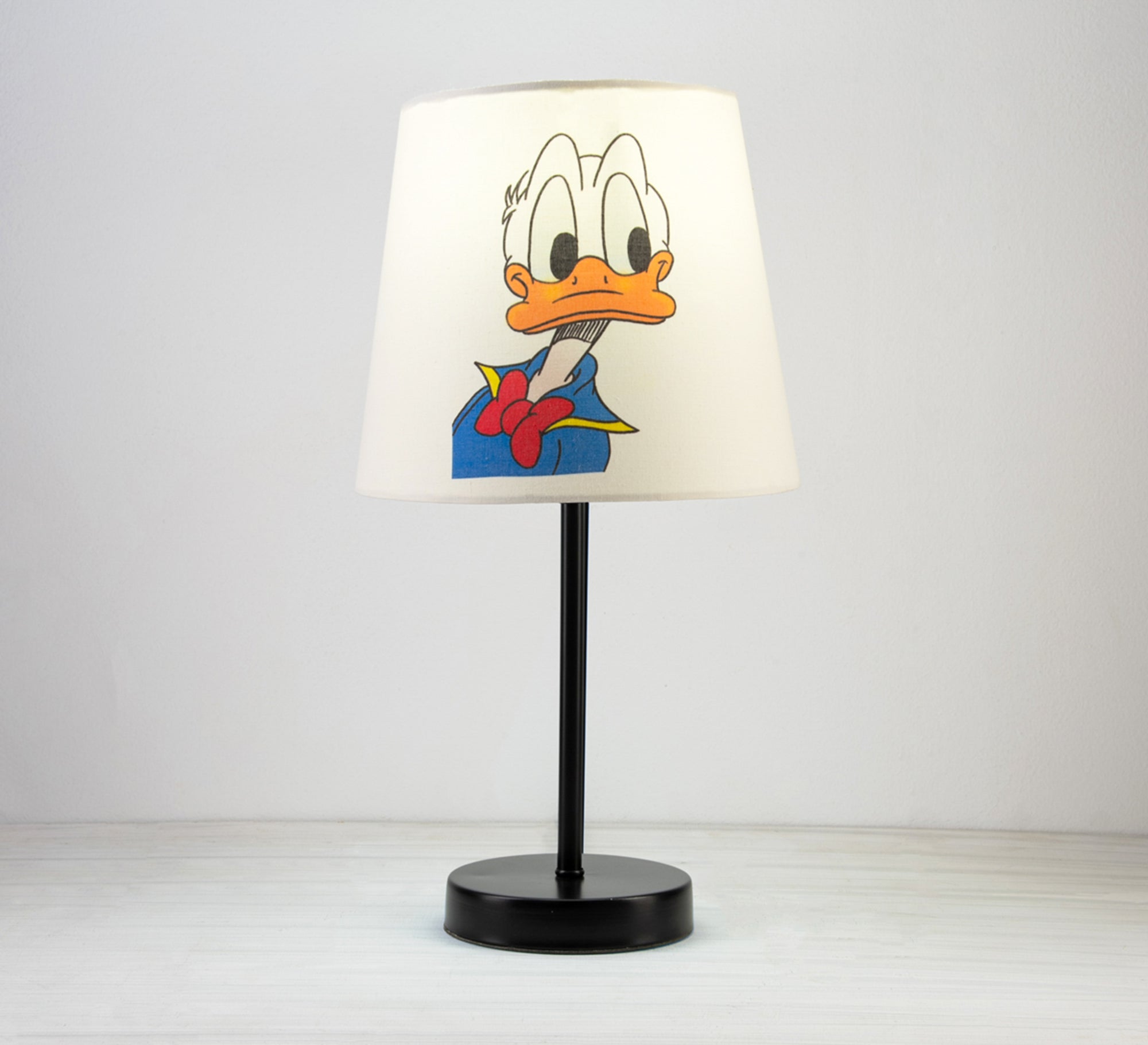 Donald Duck Lamp: A fun, classic touch for a kid's room with a black base. - Vitrine Furniture - Lighting