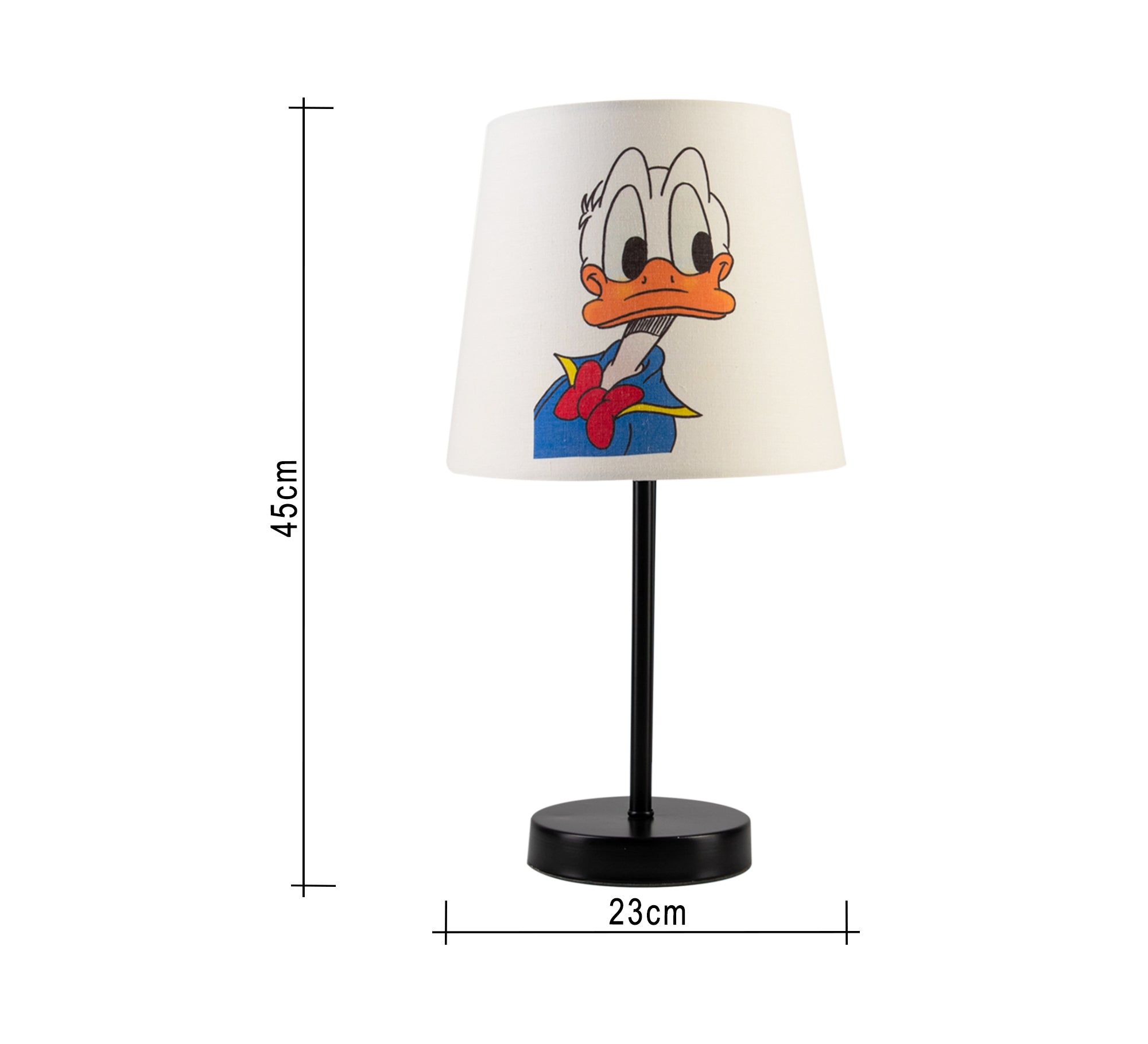Donald Duck Lamp: A fun, classic touch for a kid's room with a black base. - Vitrine Furniture - Lighting
