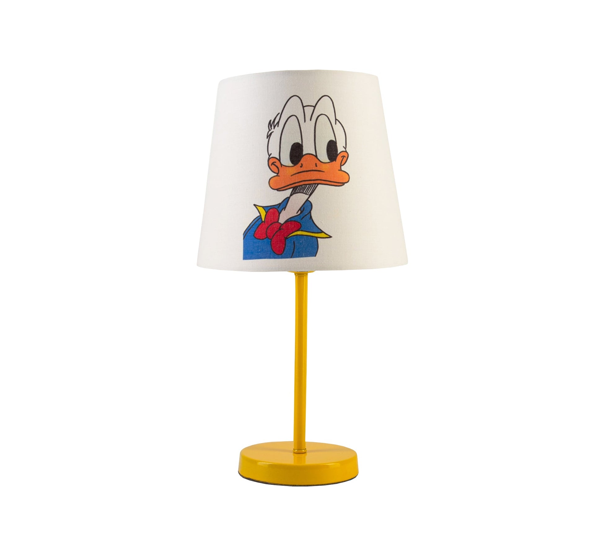 Donald Duck Lamp: A fun, classic touch for a kid's room with a golden base. - Vitrine Furniture - Lighting