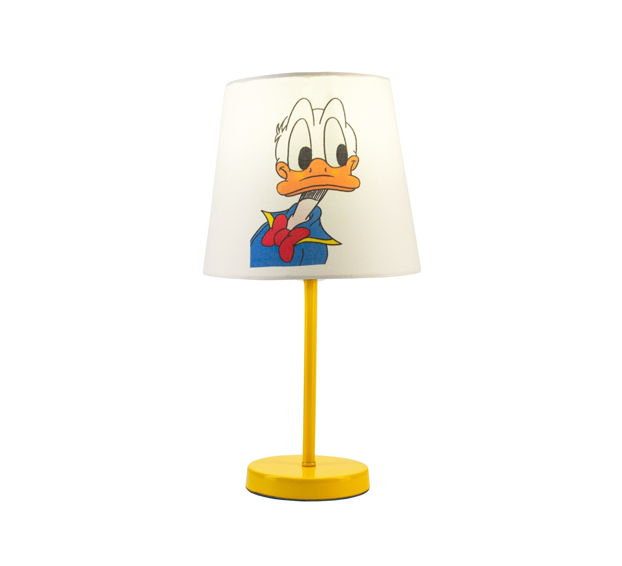 Donald Duck Lamp: A fun, classic touch for a kid's room with a golden base. - Vitrine Furniture - Lighting