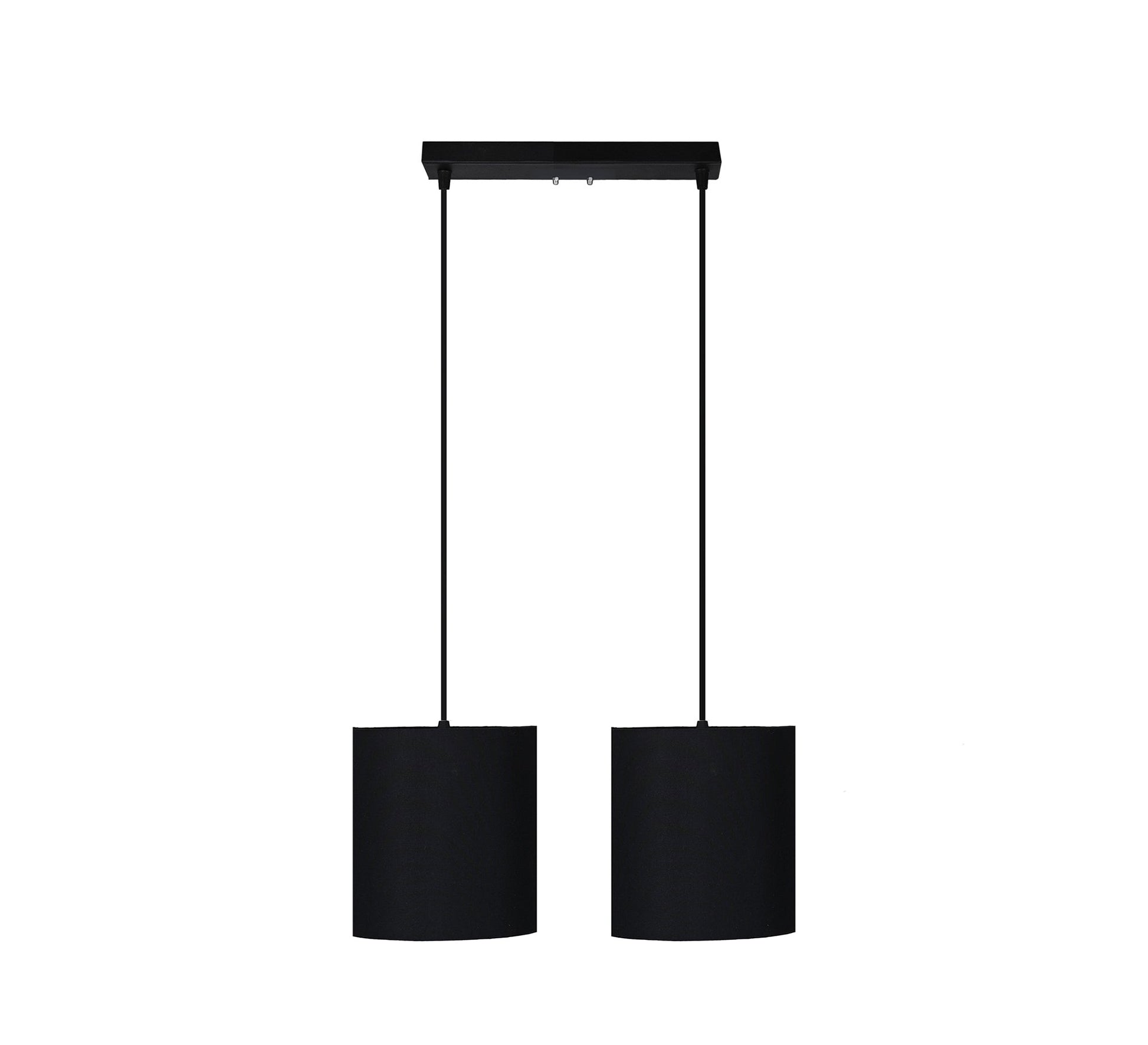 Double chandelier with black shade - Vitrine Furniture - Lighting