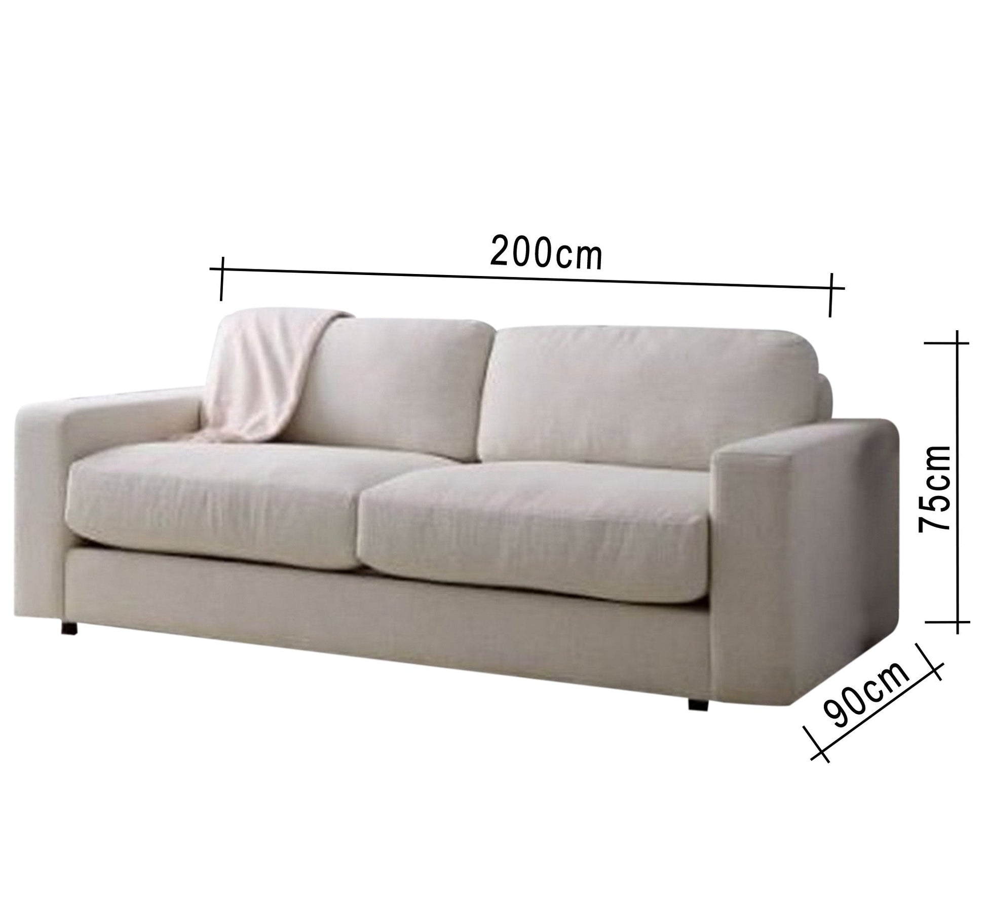 Double off - white sofa - Vitrine Furniture - Sofas