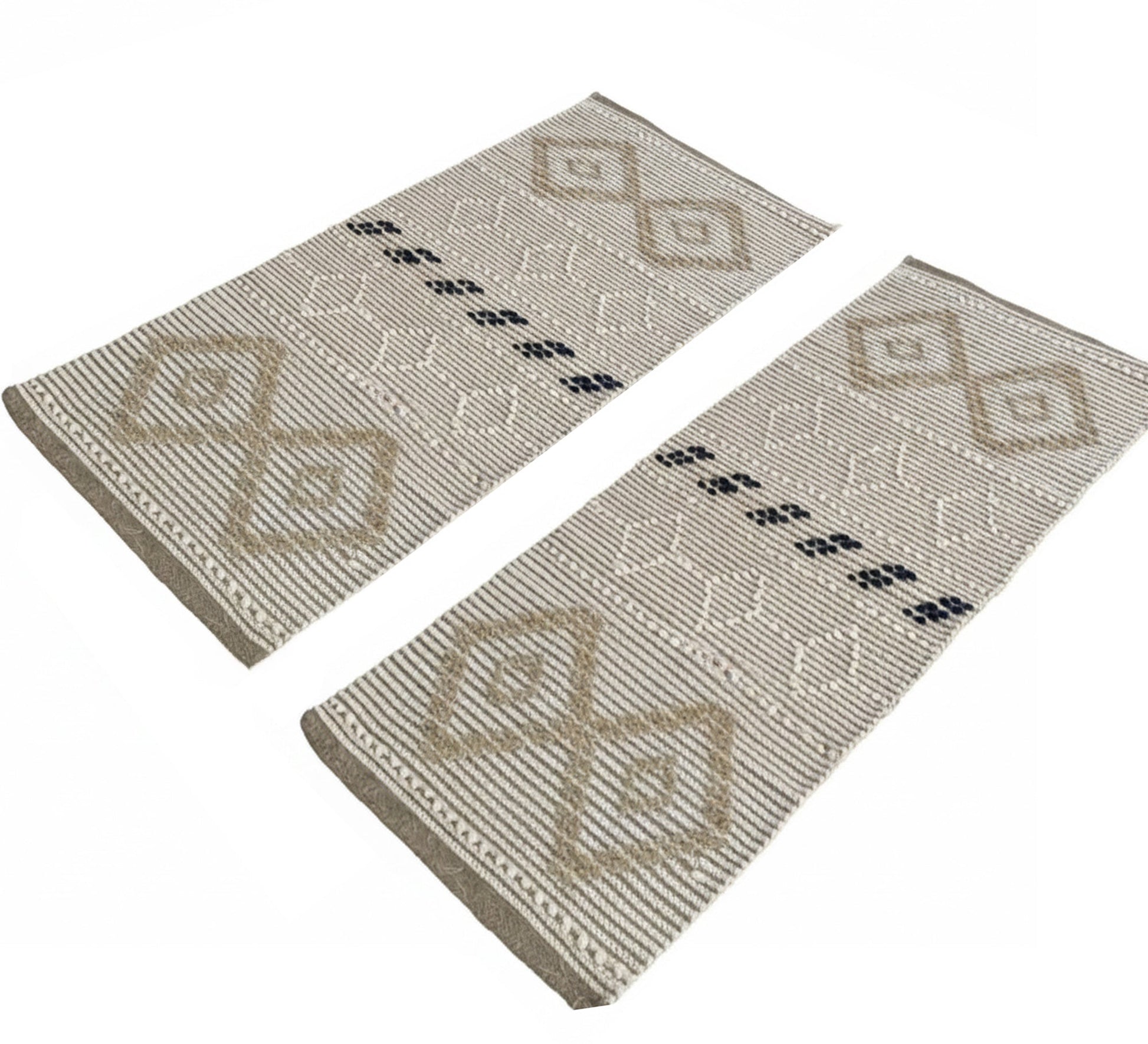 Double runner rug, traditional pattern, symmetrical design - Vitrine Furniture - Accessories