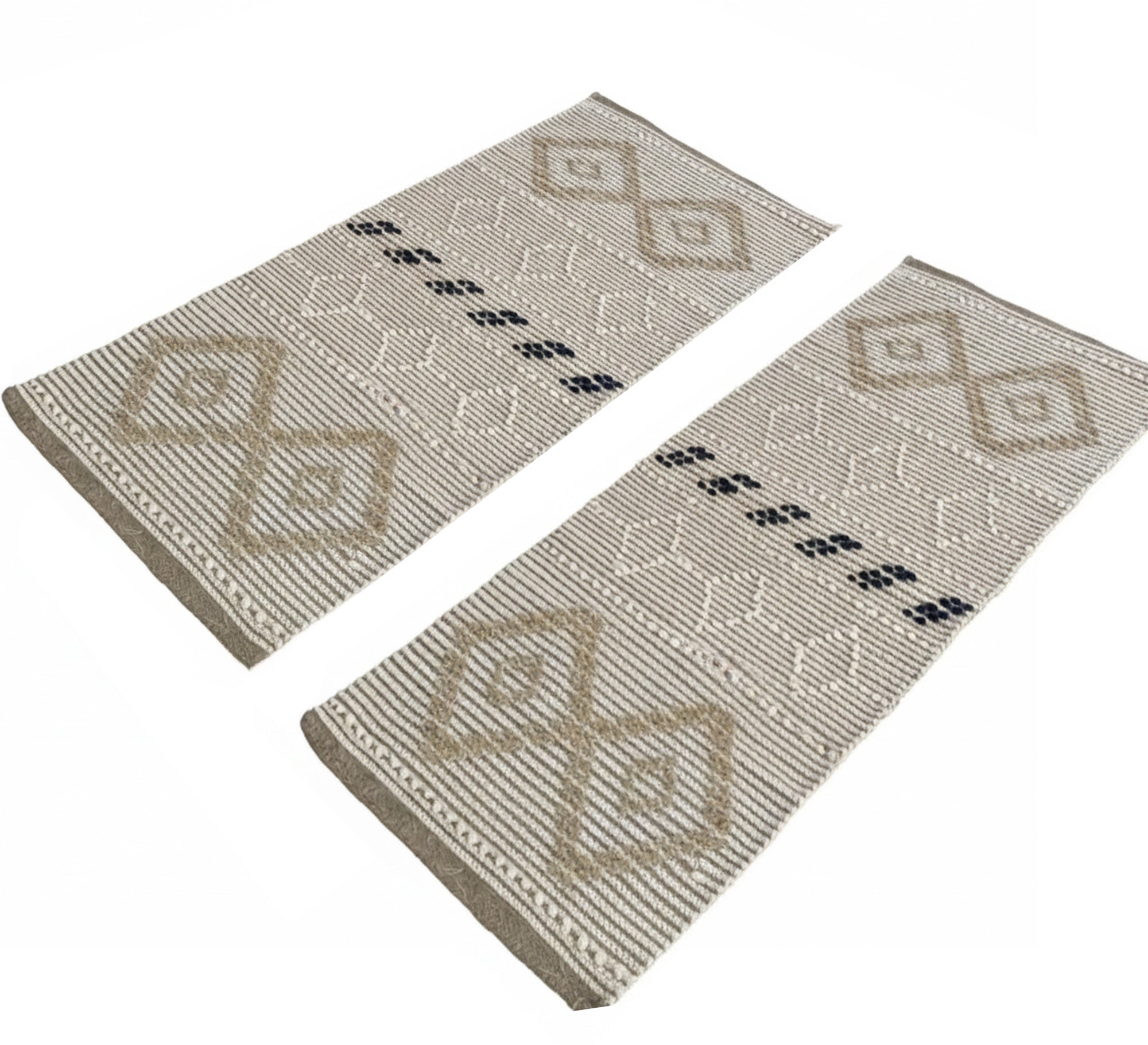 Double runner rug, traditional pattern, symmetrical design - Vitrine Furniture - Accessories