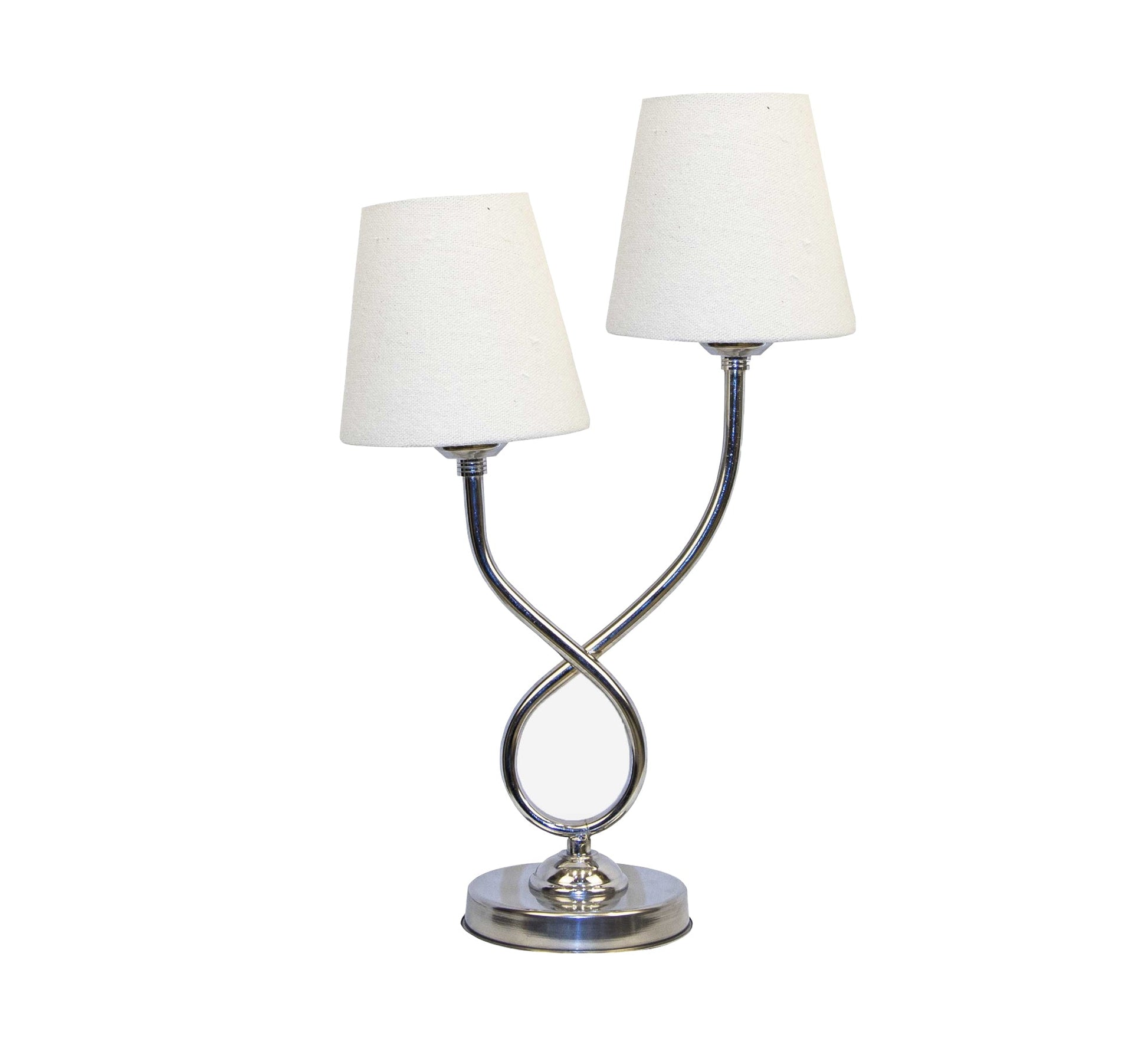 Double table lamp with elegant spiral design - Vitrine Furniture - Lighting