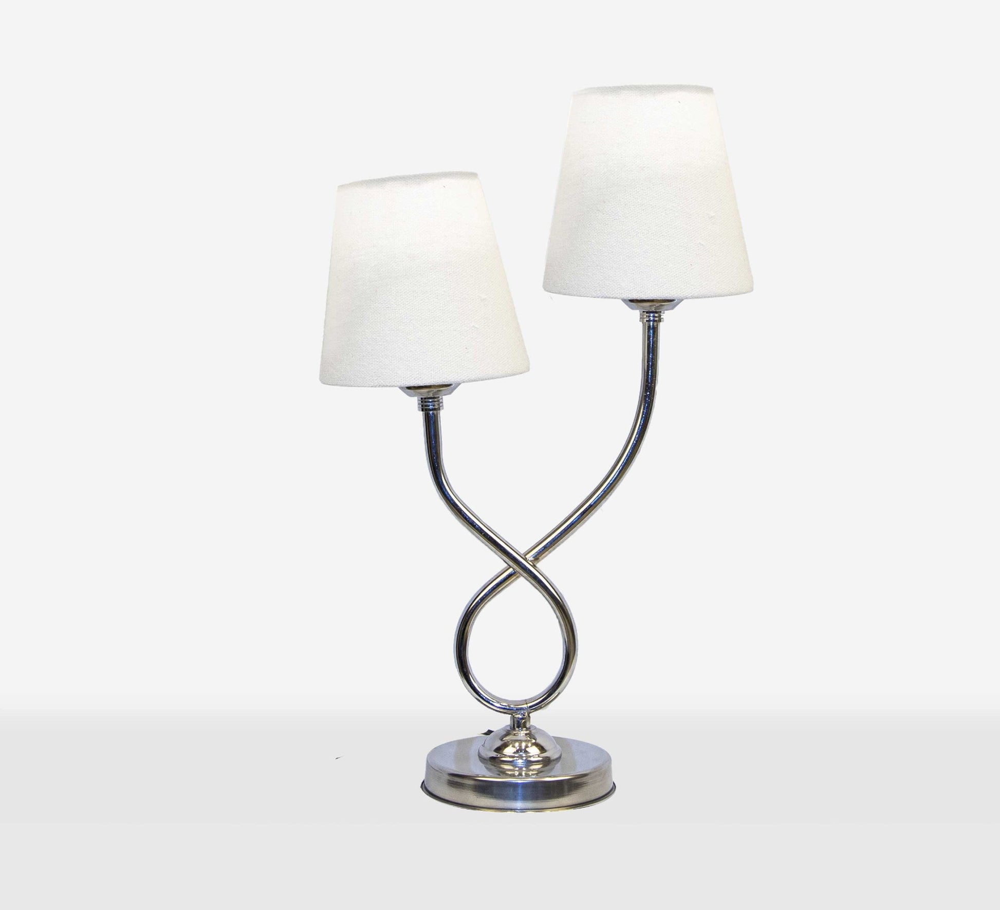 Double table lamp with elegant spiral design - Vitrine Furniture - Lighting