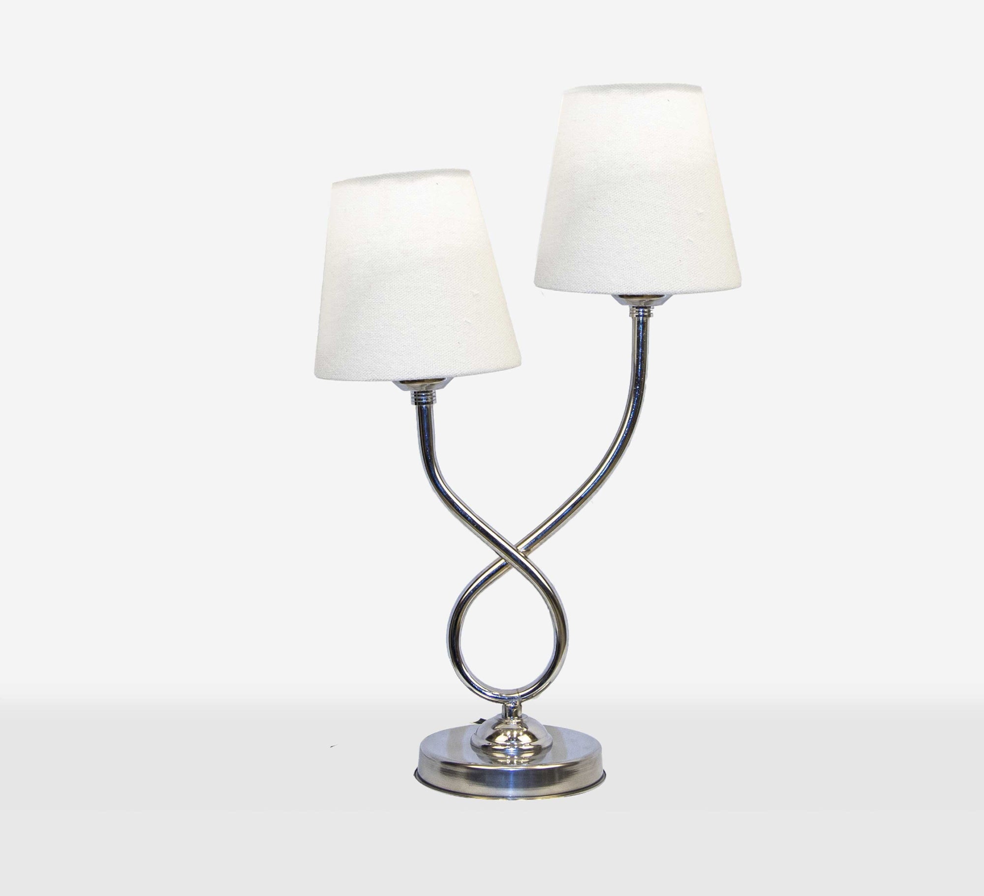 Double table lamp with elegant spiral design - Vitrine Furniture - Lighting