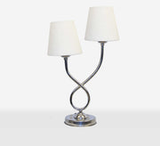 Double table lamp with elegant spiral design - Vitrine Furniture - Lighting