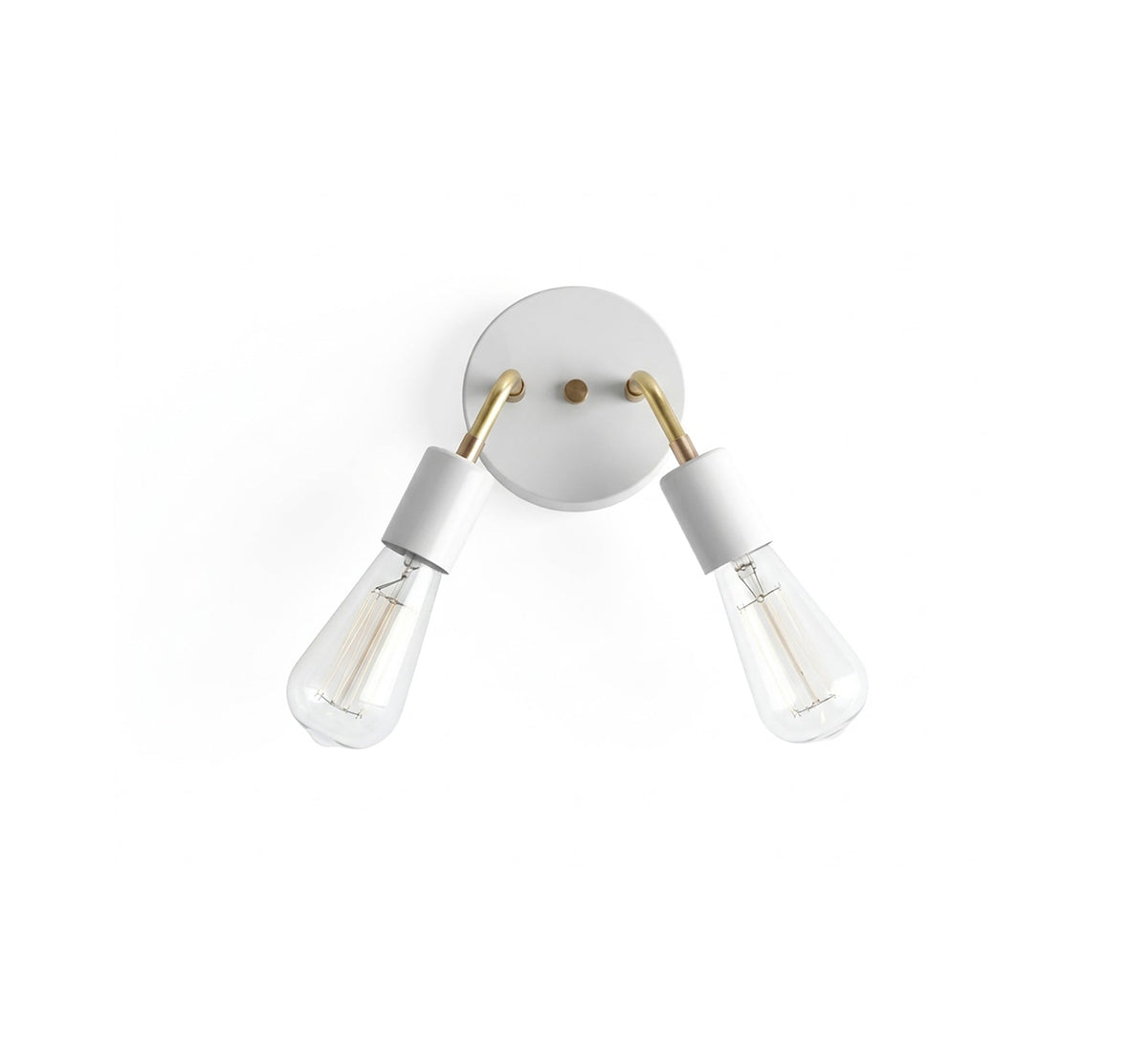 Double V-Shape Angled Arm Wall Sconce - Vitrine Furniture - Wall Sconce
