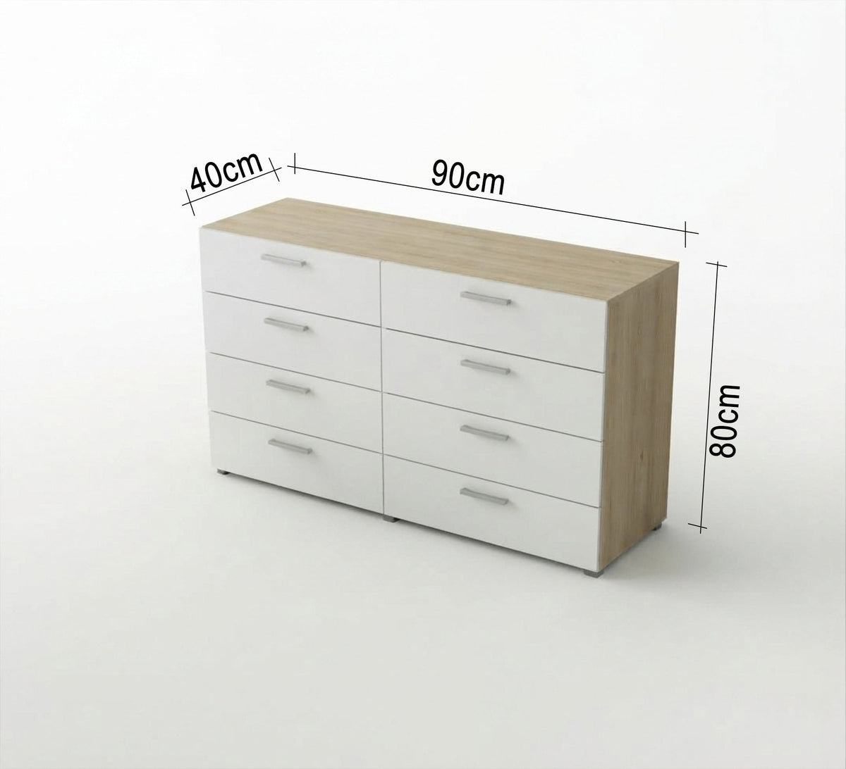 Drawer unit in even arrangement - Vitrine Furniture - Drawers