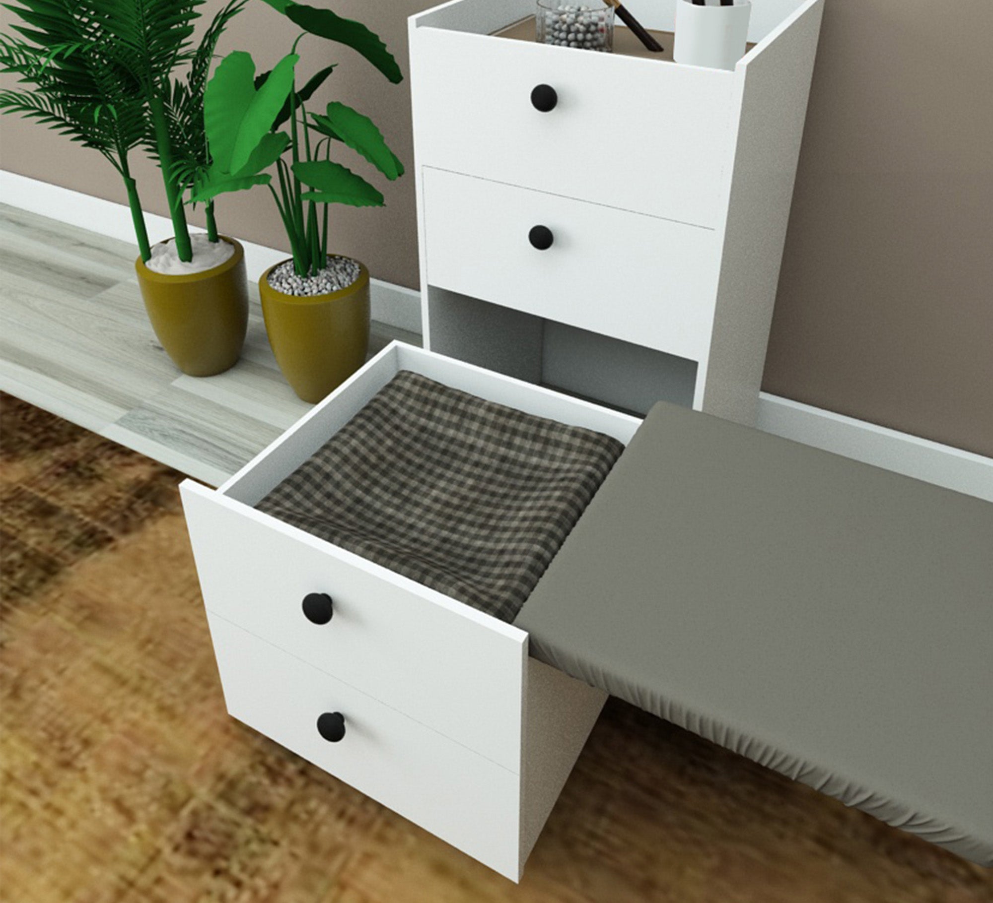 Dresser with movable top and seat - Vitrine Furniture - Furniture