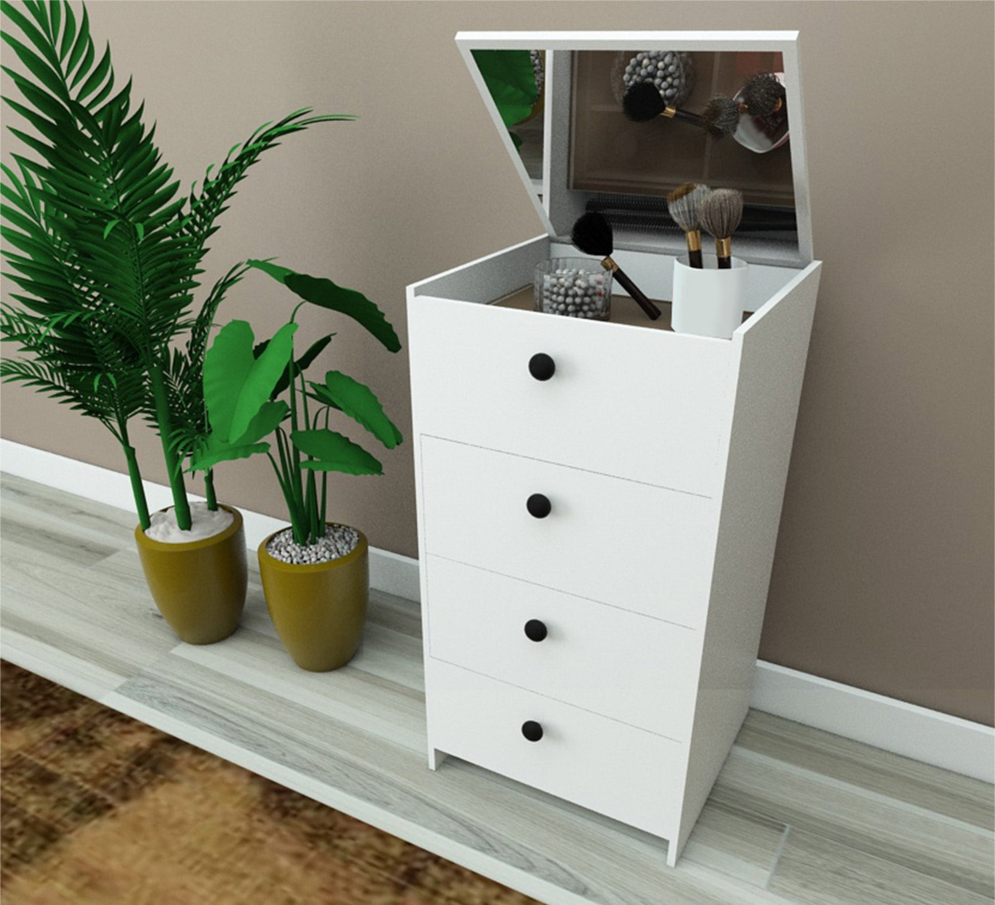 Dresser with movable top and seat - Vitrine Furniture - Furniture