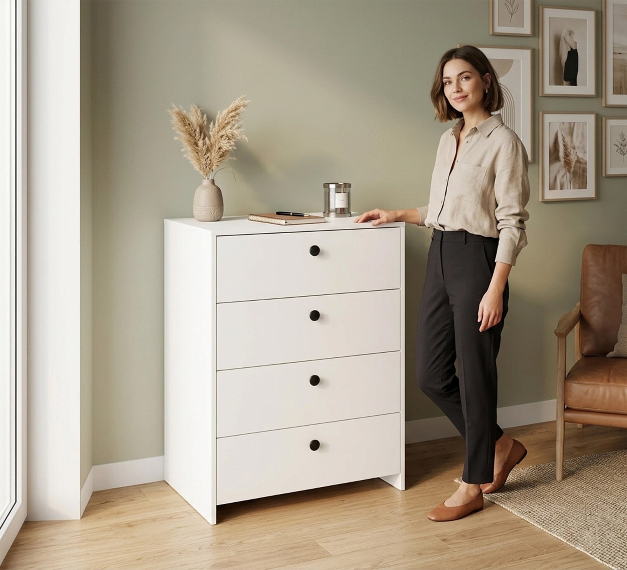 Dresser with movable top - Vitrine Furniture - Makeup Vanities