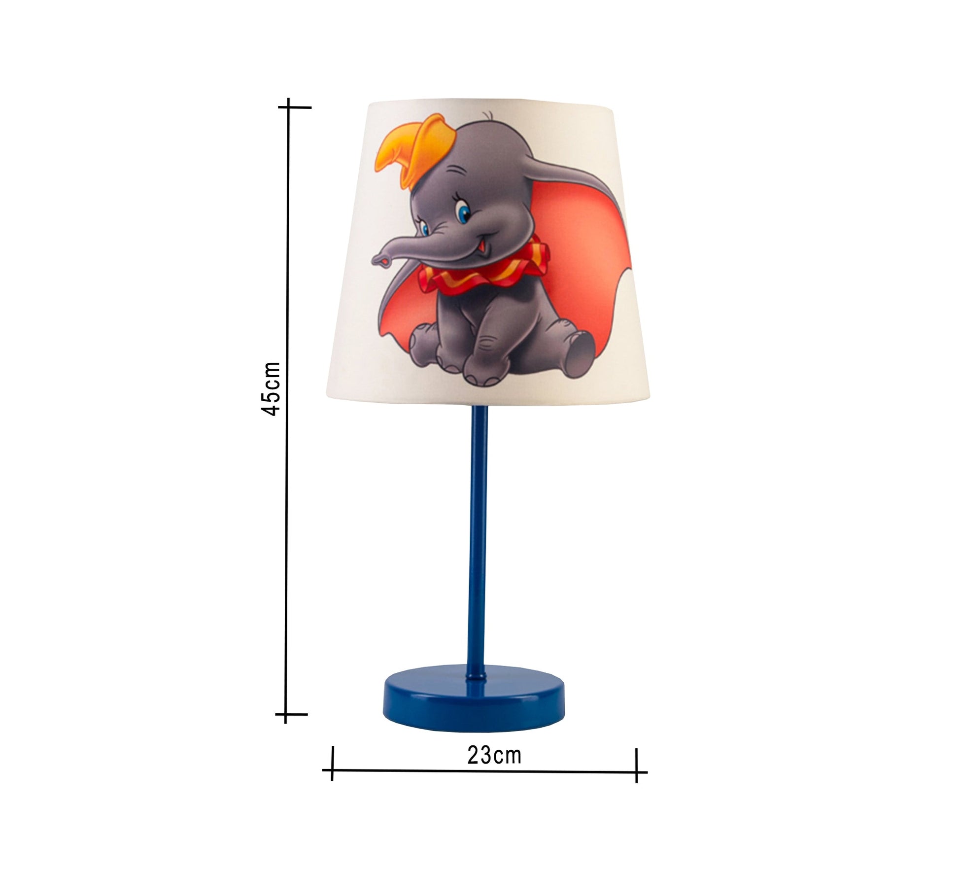 Dumbo Lamp: Gentle lighting for the child's room with a blue base - Vitrine Furniture - Lighting