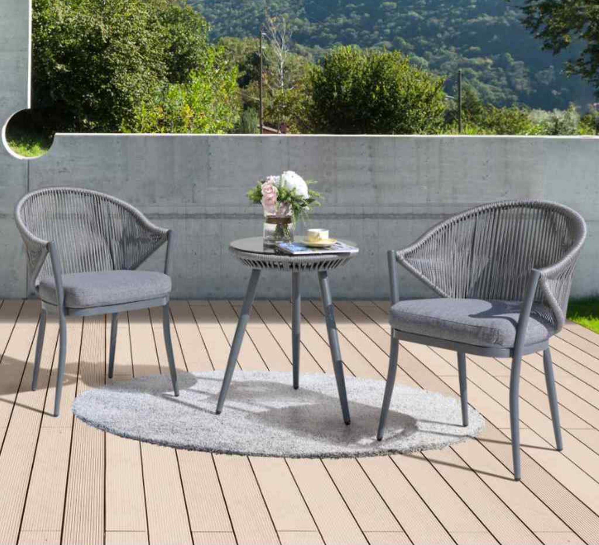 Durable Dobar Chair & Table Set - Vitrine Furniture - Outdoor Products