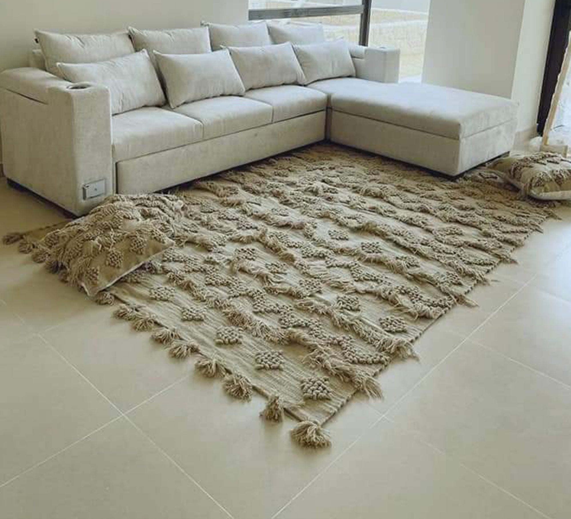 Earthy - toned floor rug - Vitrine Furniture - Accessories