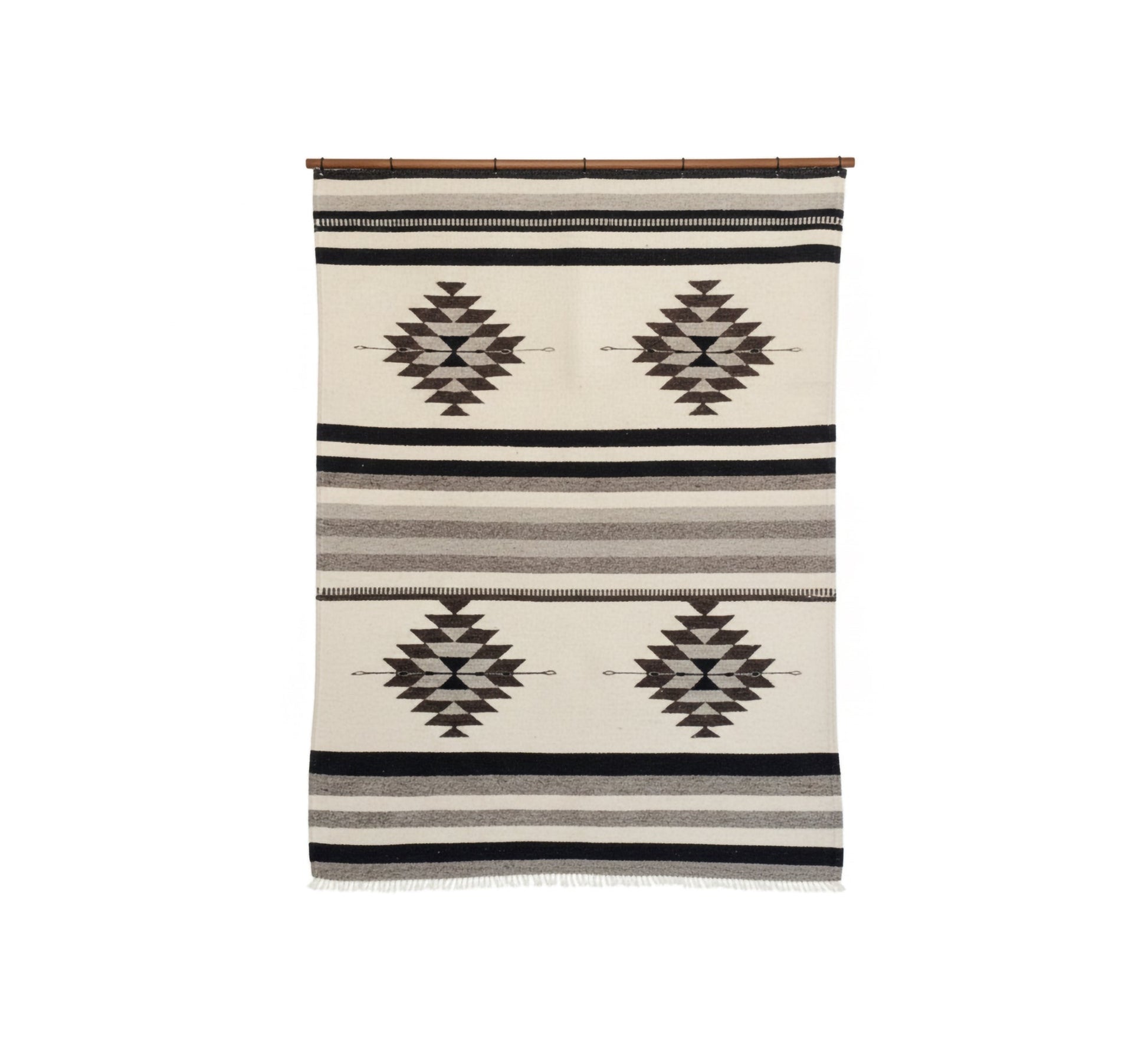 Earthy tones and black blocks rug - Vitrine Furniture - Accessories