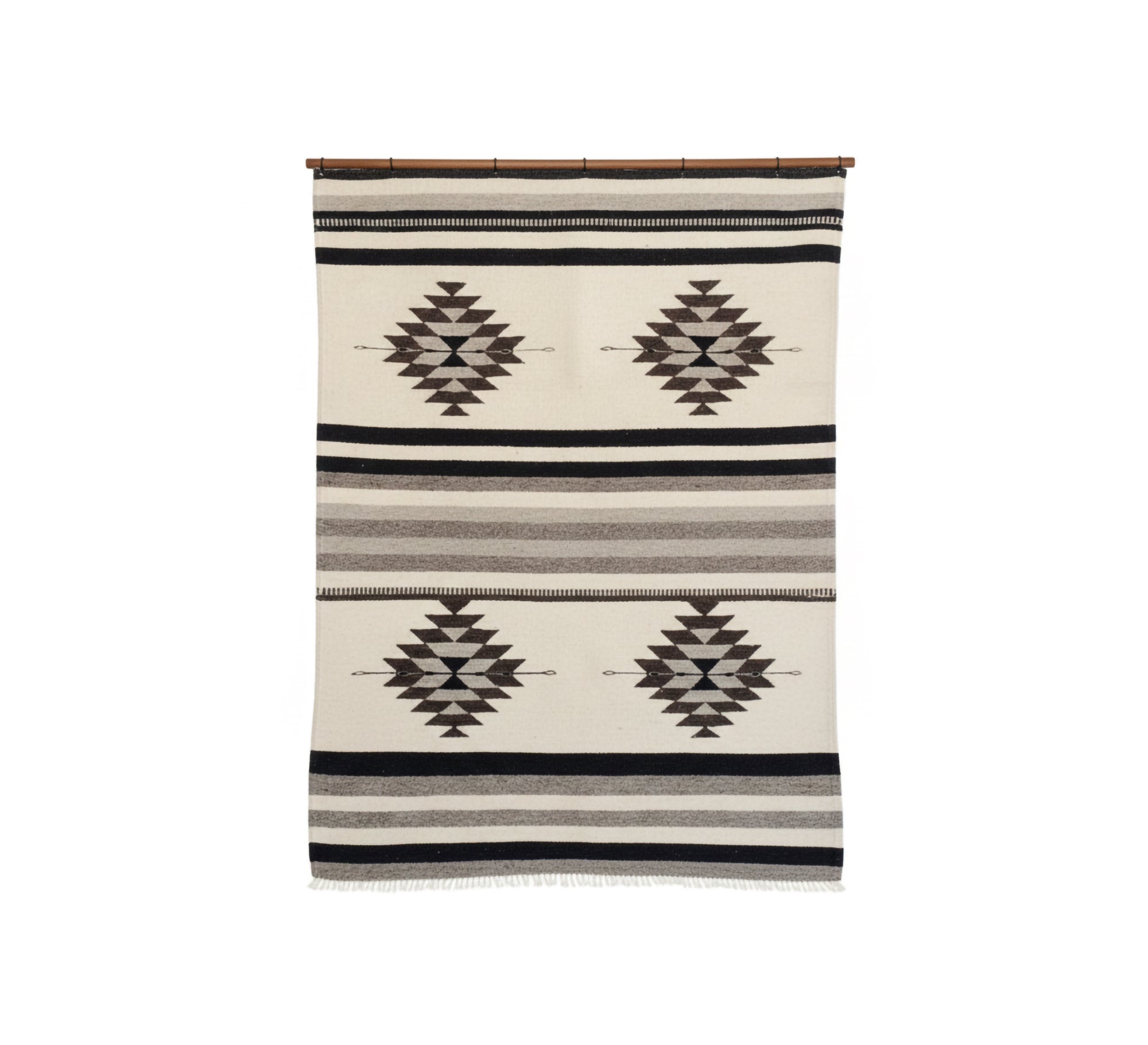 Earthy tones and black blocks rug - Vitrine Furniture - Accessories