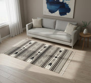 Earthy tones and contrasting blocks rug - Vitrine Furniture - Accessories