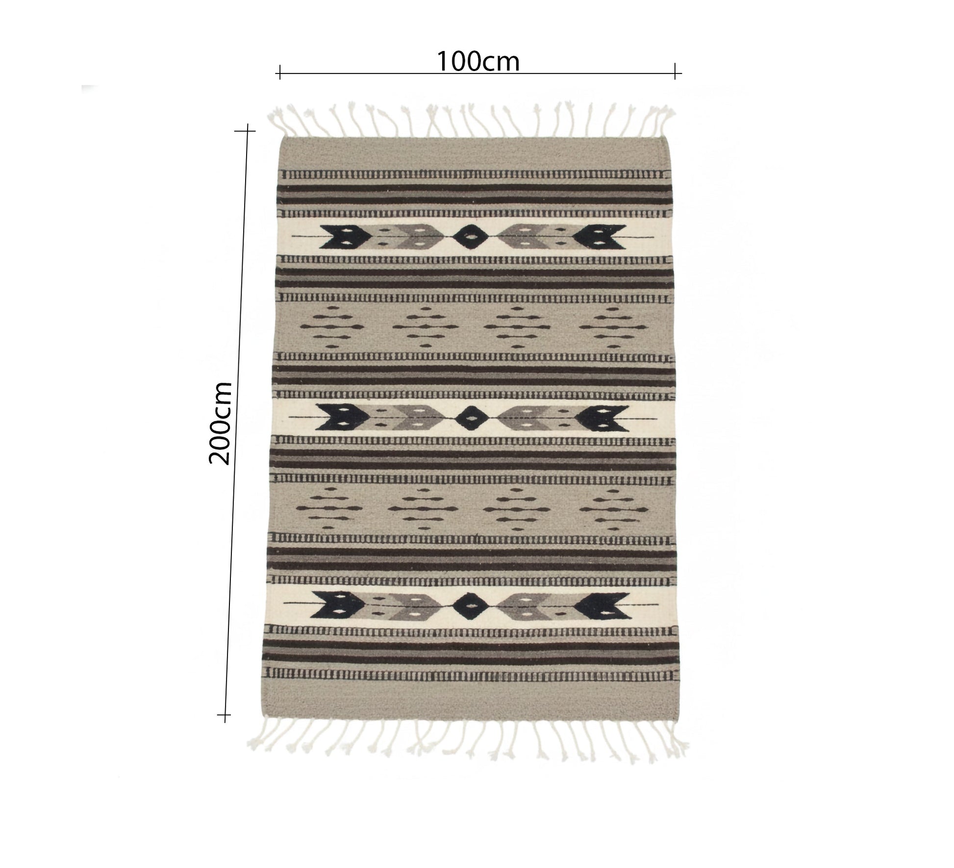 Earthy tones and contrasting blocks rug - Vitrine Furniture - Accessories