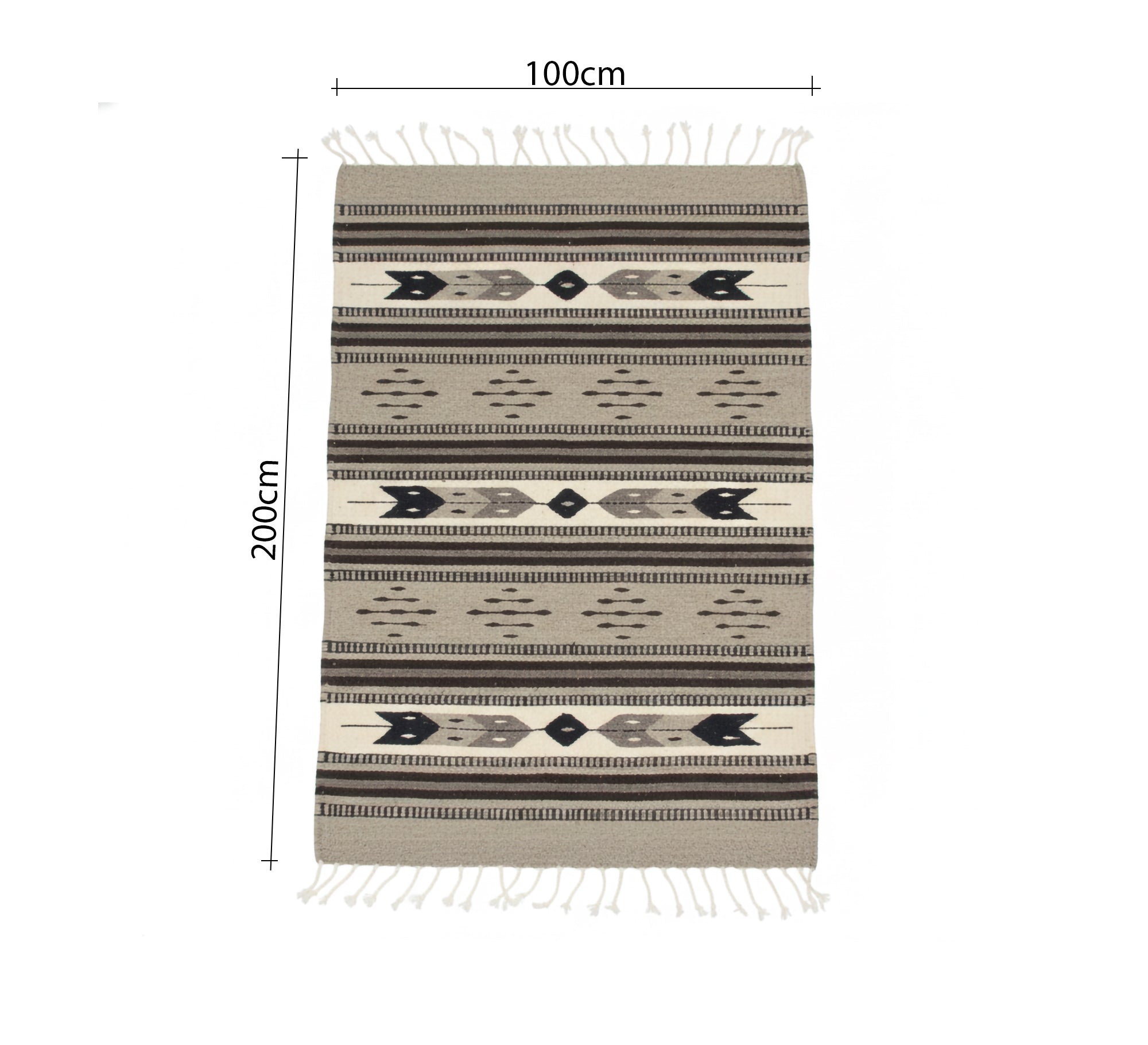 Earthy tones and contrasting blocks rug - Vitrine Furniture - Accessories