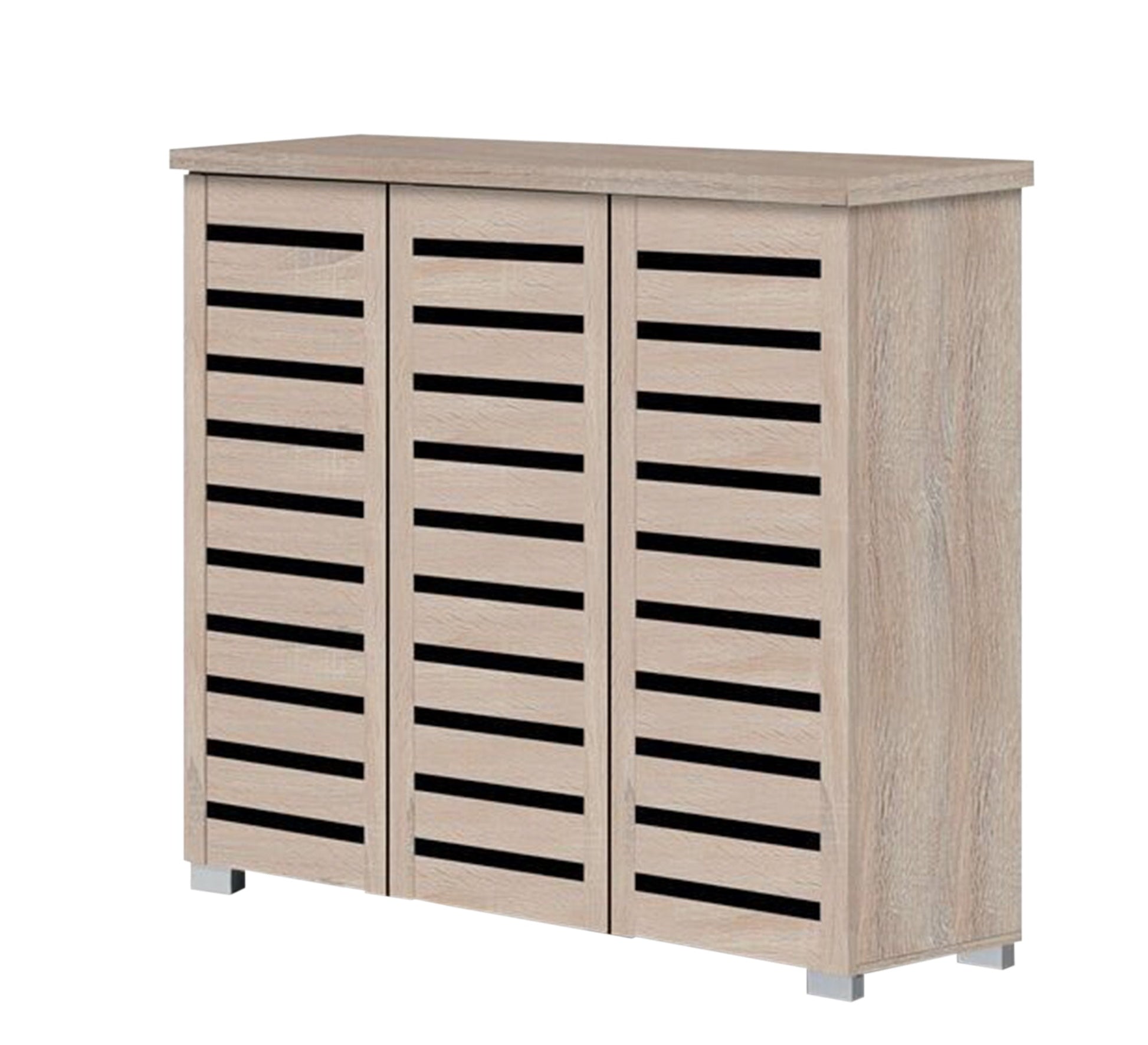 EcoHome Shoe Rack: Sleek, 3 - Shutter Space Saver - Vitrine Furniture - Furniture