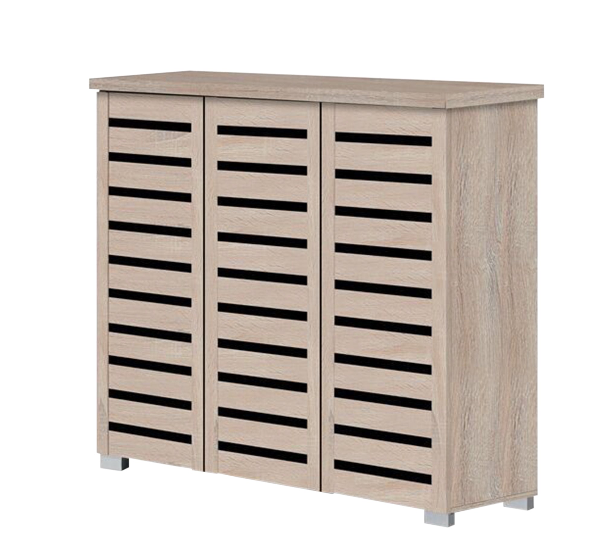 EcoHome Shoe Rack: Sleek, 3 - Shutter Space Saver - Vitrine Furniture - Furniture