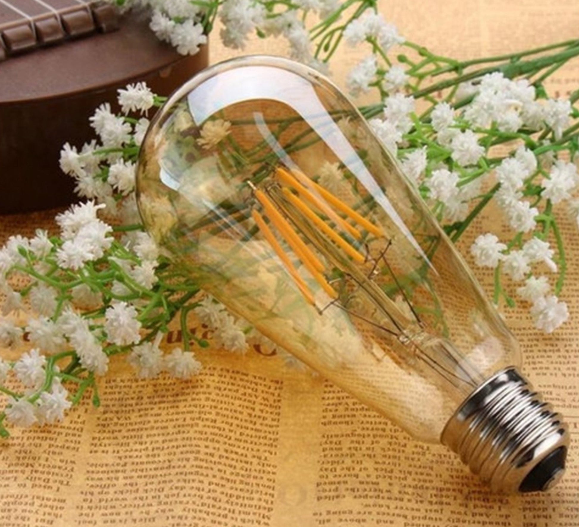 Edison LED bulb 6 watt clear - Vitrine Furniture - Lighting