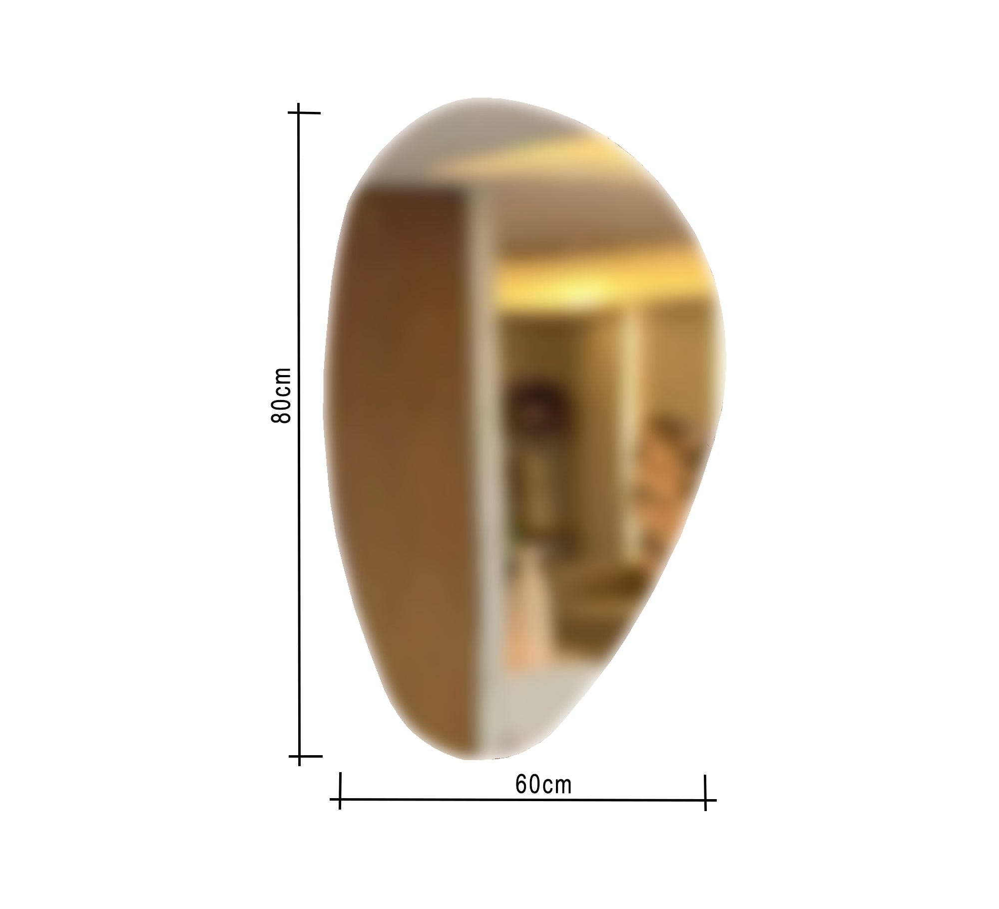 Egg - shaped decorative mirror - Vitrine Furniture - Décor