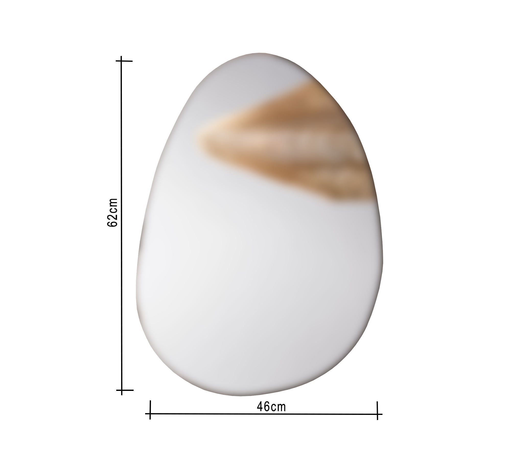Egg - shaped mirror - Vitrine Furniture - Décor