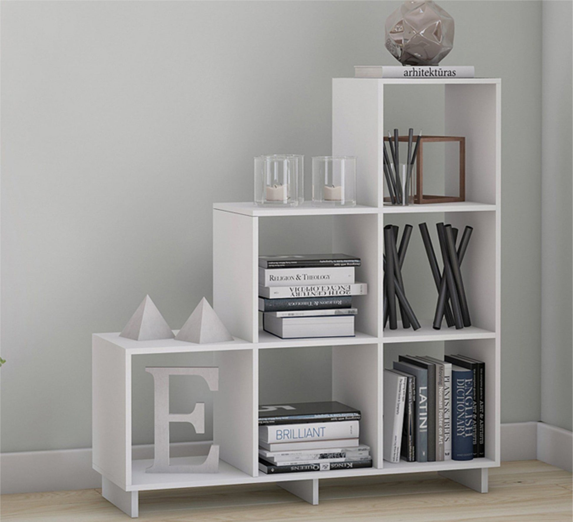 Elegance Creations: Chic Decorative Piece for Gradient Shelves - Vitrine Furniture - Furniture