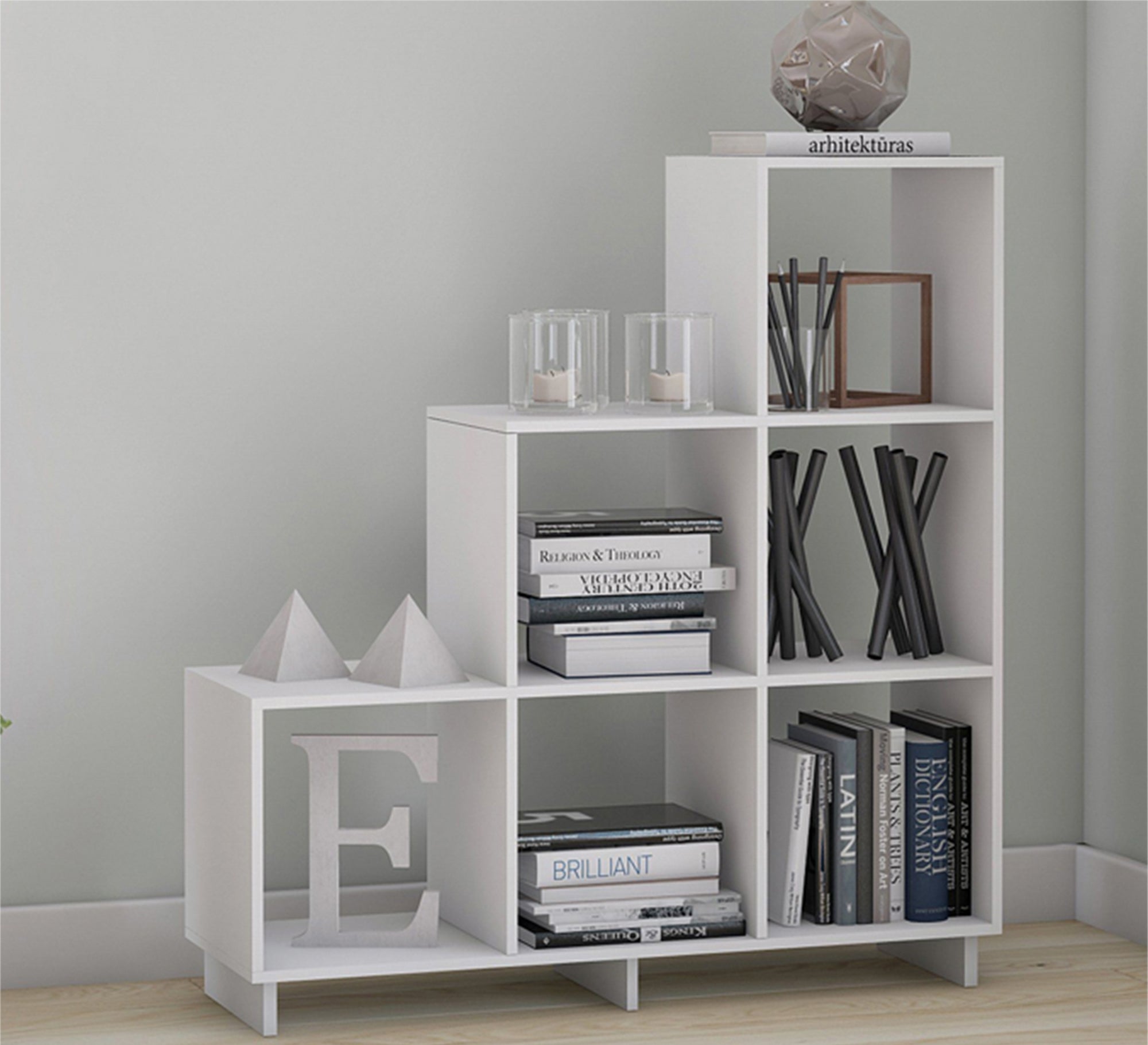 Elegance Creations: Chic Decorative Piece for Gradient Shelves - Vitrine Furniture - Furniture