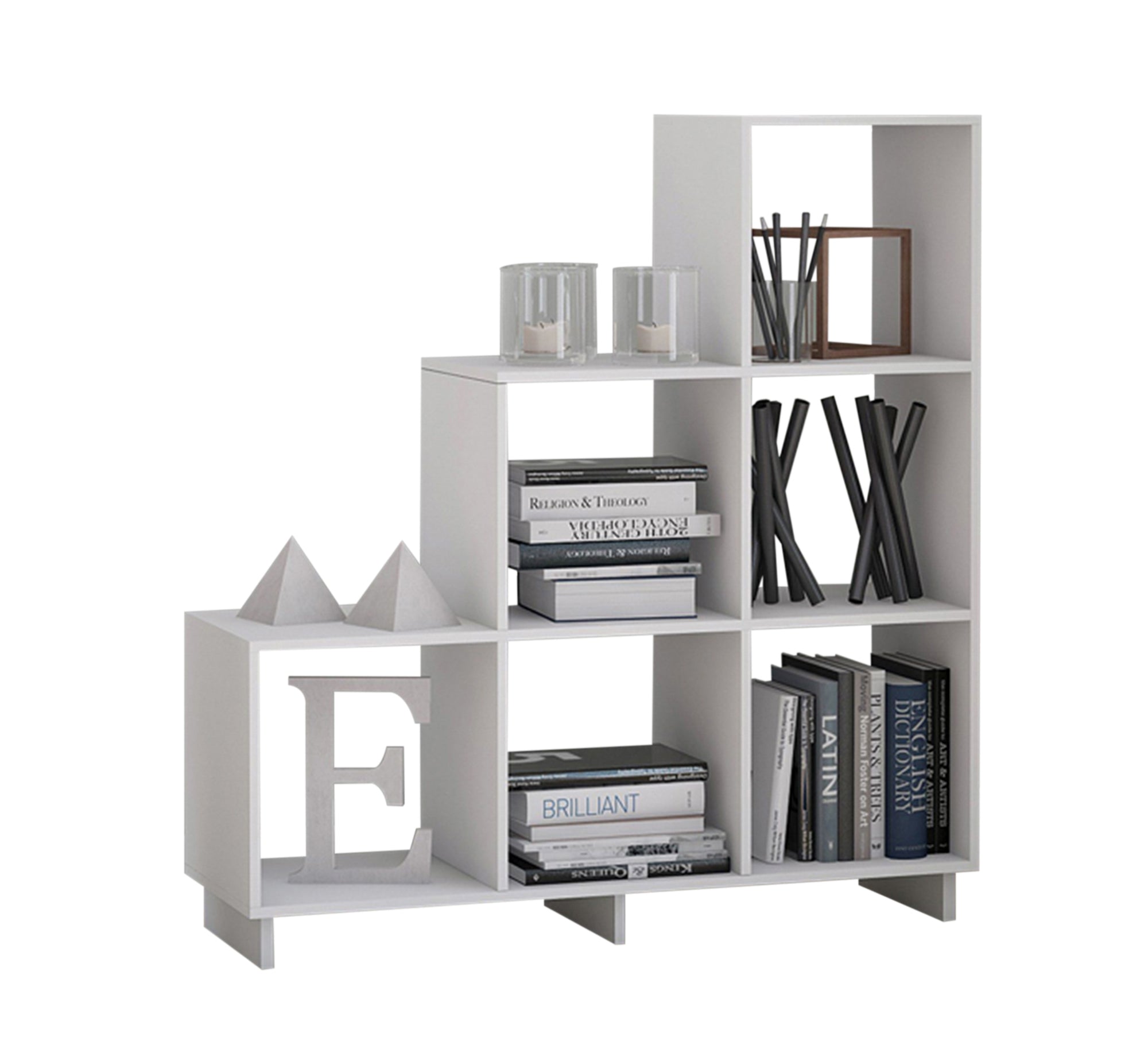 Elegance Creations: Chic Decorative Piece for Gradient Shelves - Vitrine Furniture - Furniture