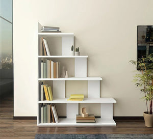 Elegance Decor: White Shelf Ornament, Minimalist Charm - Vitrine Furniture - Furniture