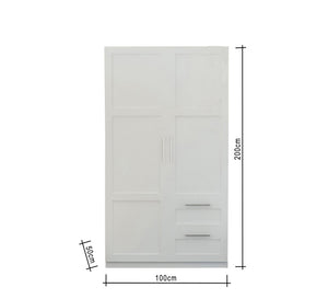 Elegance Home with White Cupboard and Sleek Ruled Handles - Vitrine Furniture - Furniture
