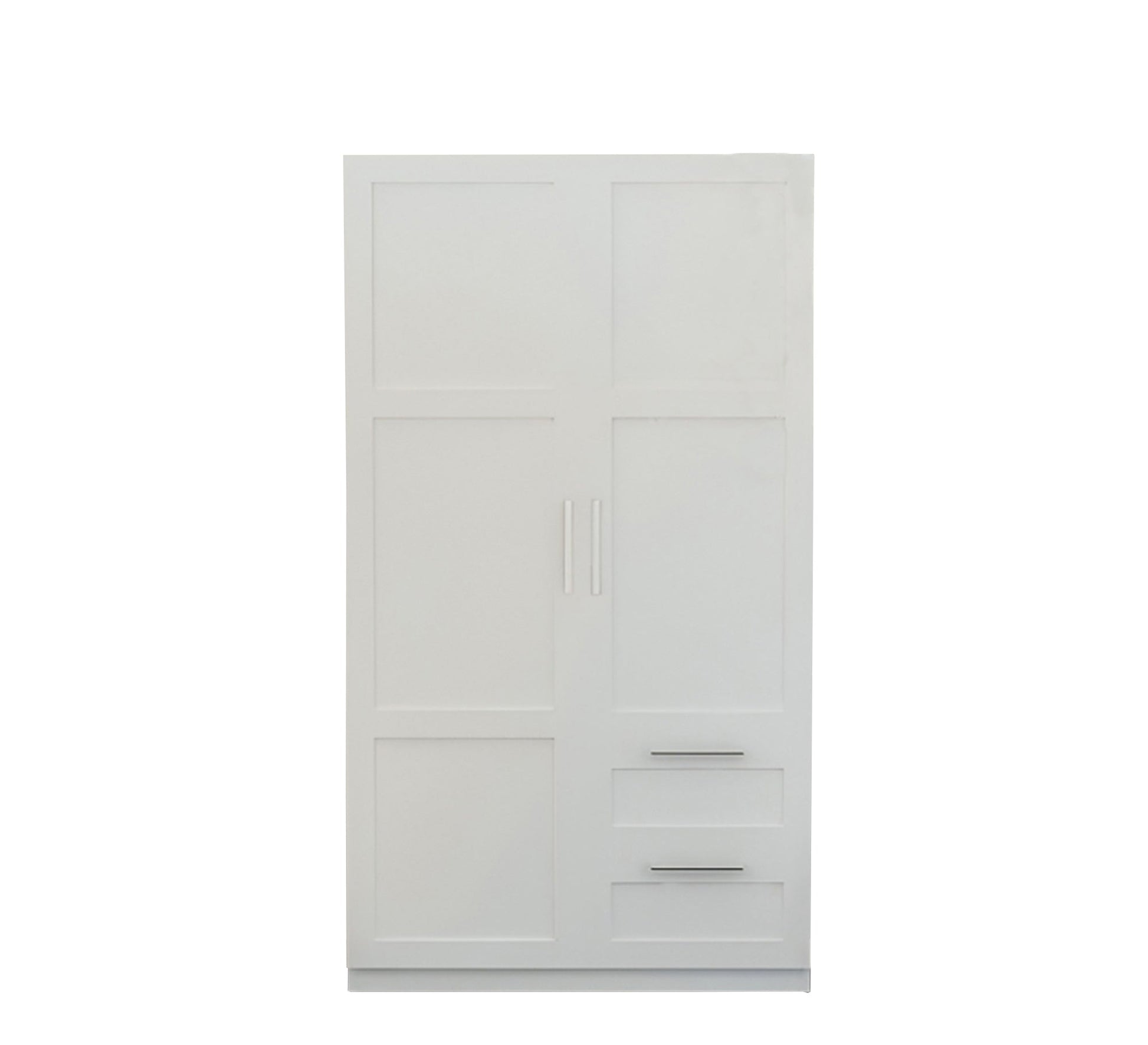 Elegance Home with White Cupboard and Sleek Ruled Handles - Vitrine Furniture - Furniture