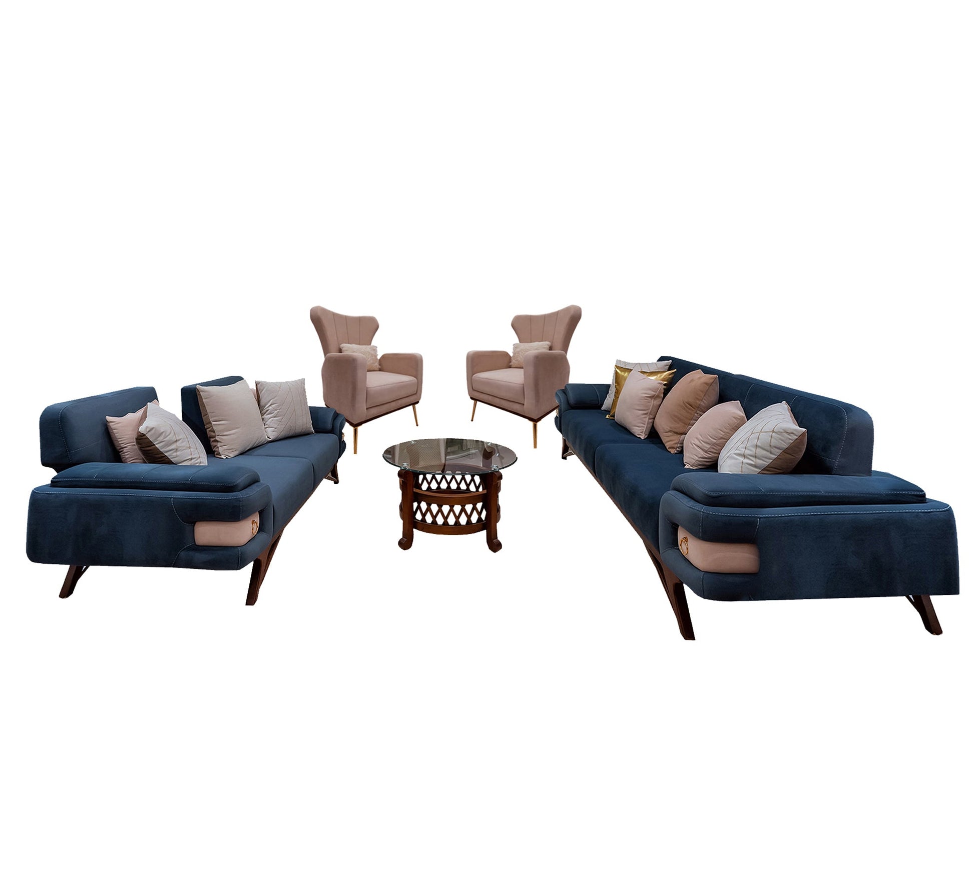 Elegance Living: Modern Sofa Set with Sleek Comfort - Vitrine Furniture - Living room sets