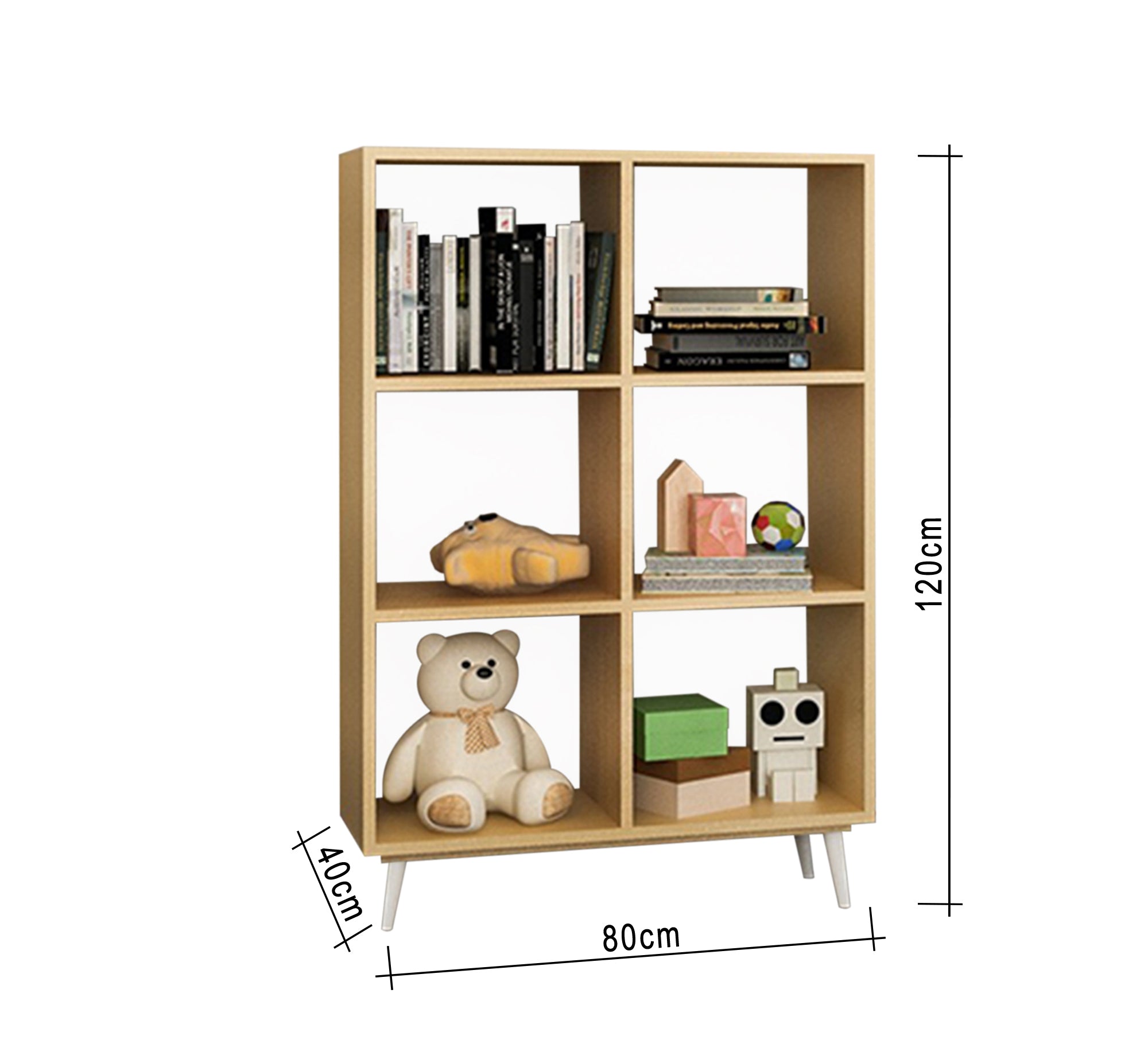 Elegance Studio: Beige Square Shelf Decor - Stylish & Chic - Vitrine Furniture - Furniture