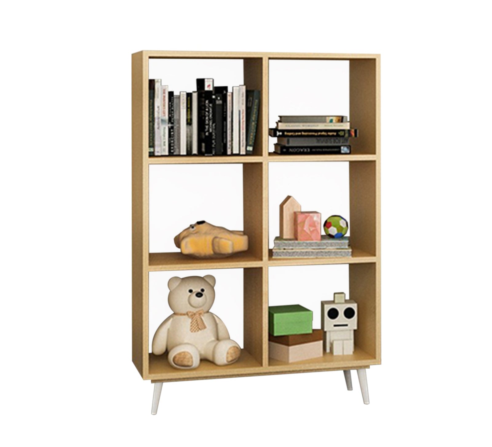 Elegance Studio: Beige Square Shelf Decor - Stylish & Chic - Vitrine Furniture - Furniture